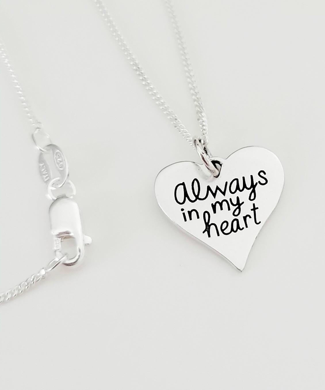 Always In My Heart - Sterling Silver Necklace | Wandering Tulips
