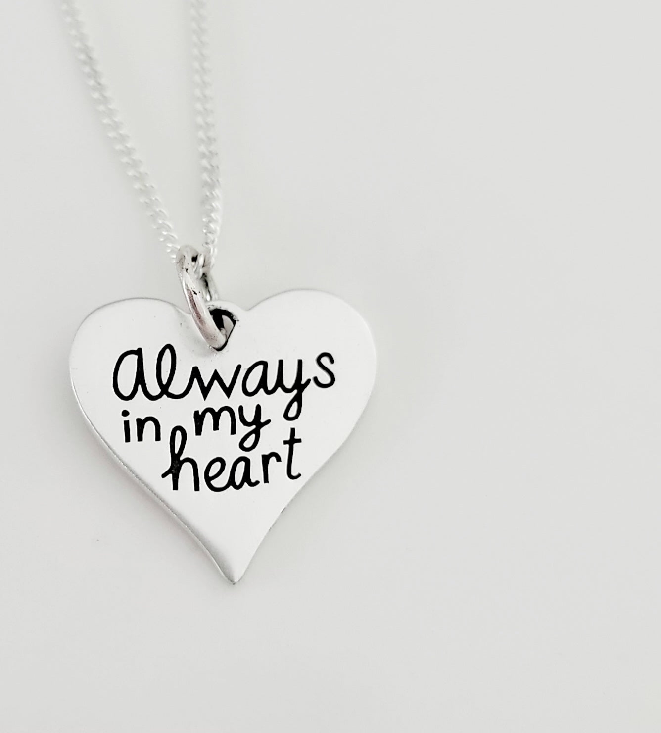 Always In My Heart - Sterling Silver Necklace | Wandering Tulips