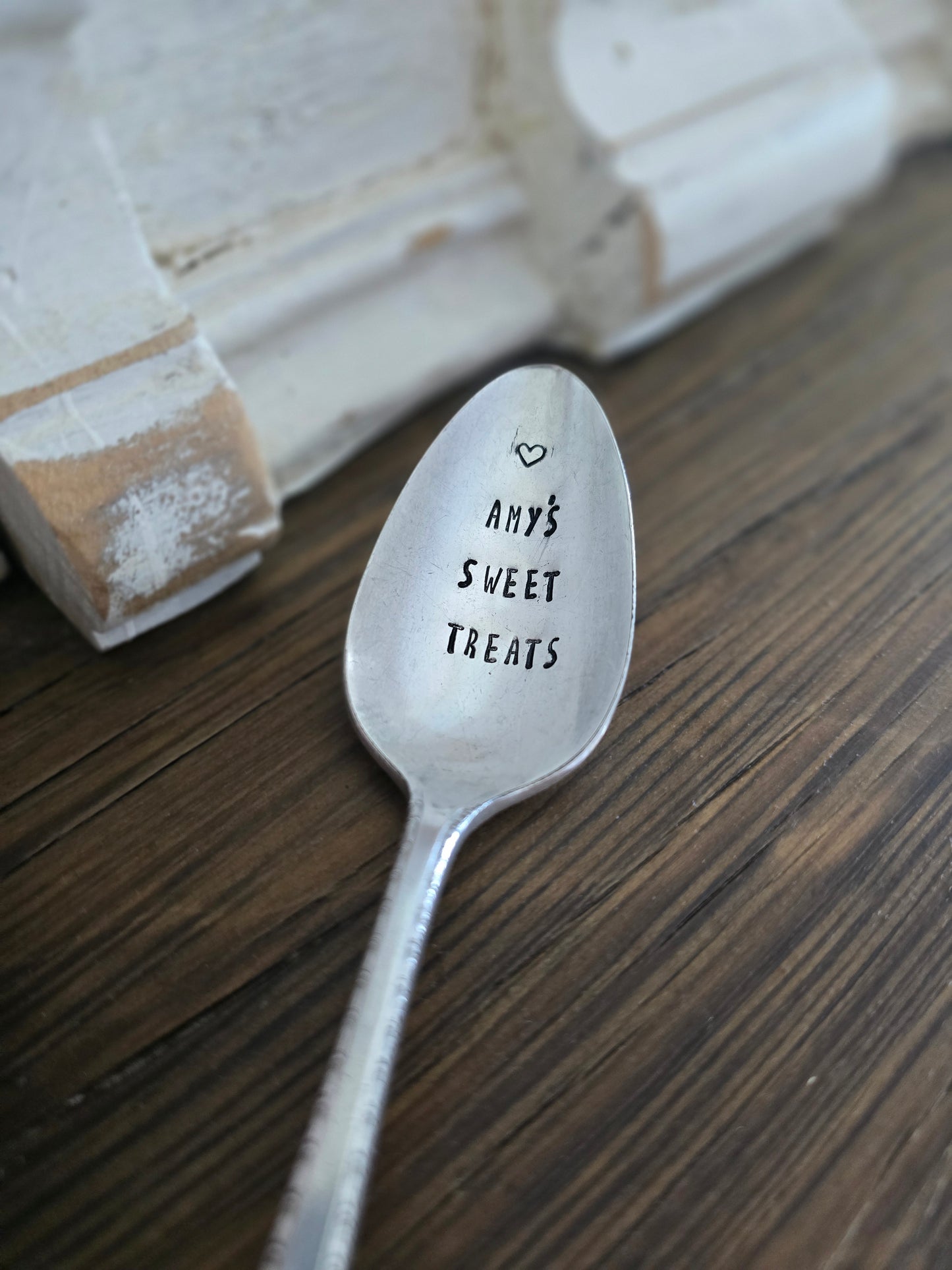 Customized Teaspoon - Vintage Personalized Stamped Spoon | Wandering Tulips