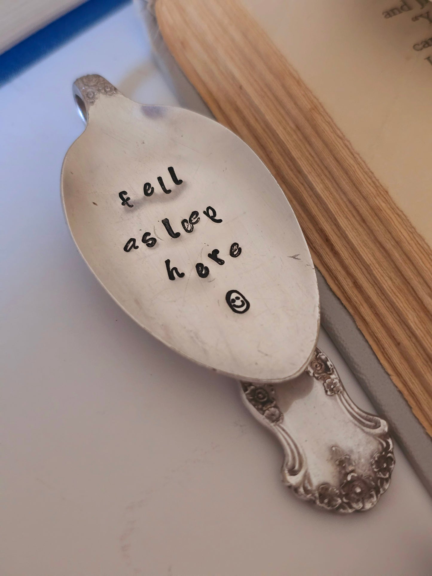 Vintage Spoon Bookmark - Vintage Personalized Hand Stamped Bookmark | Wandering Tulips