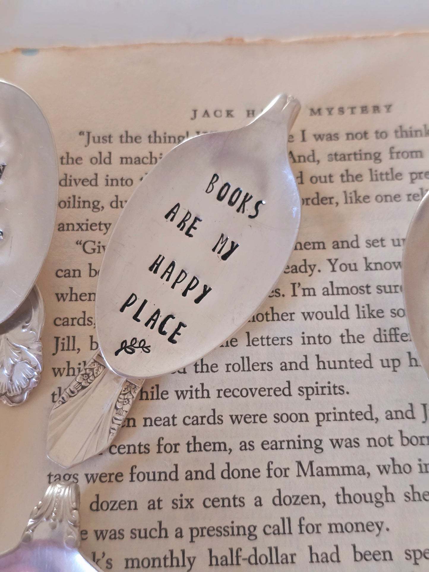 Vintage Spoon Bookmark - Vintage Personalized Hand Stamped Bookmark | Wandering Tulips