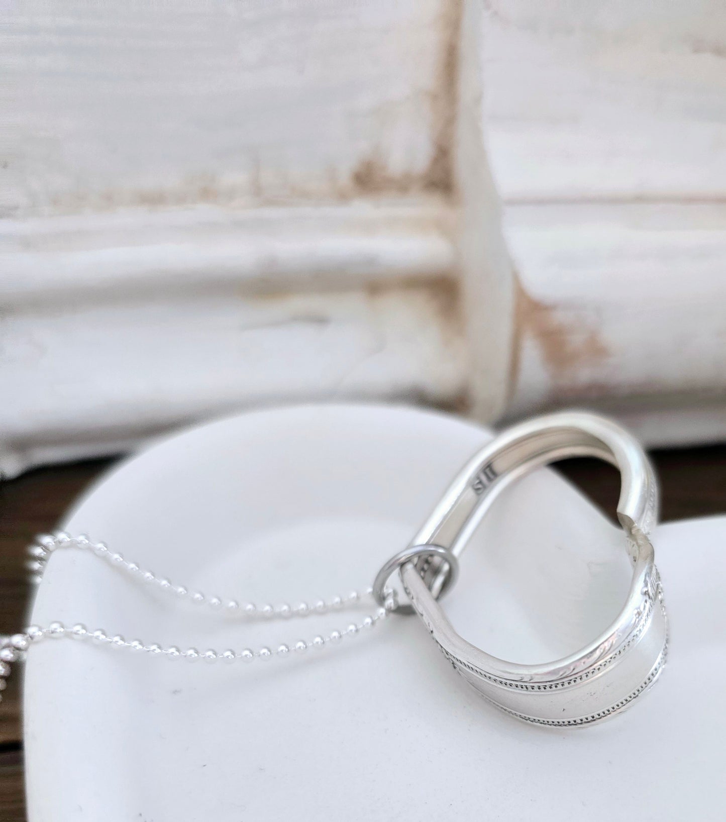 Floating Heart Pendant - Vintage Upcycled Spoon | Wandering Tulips
