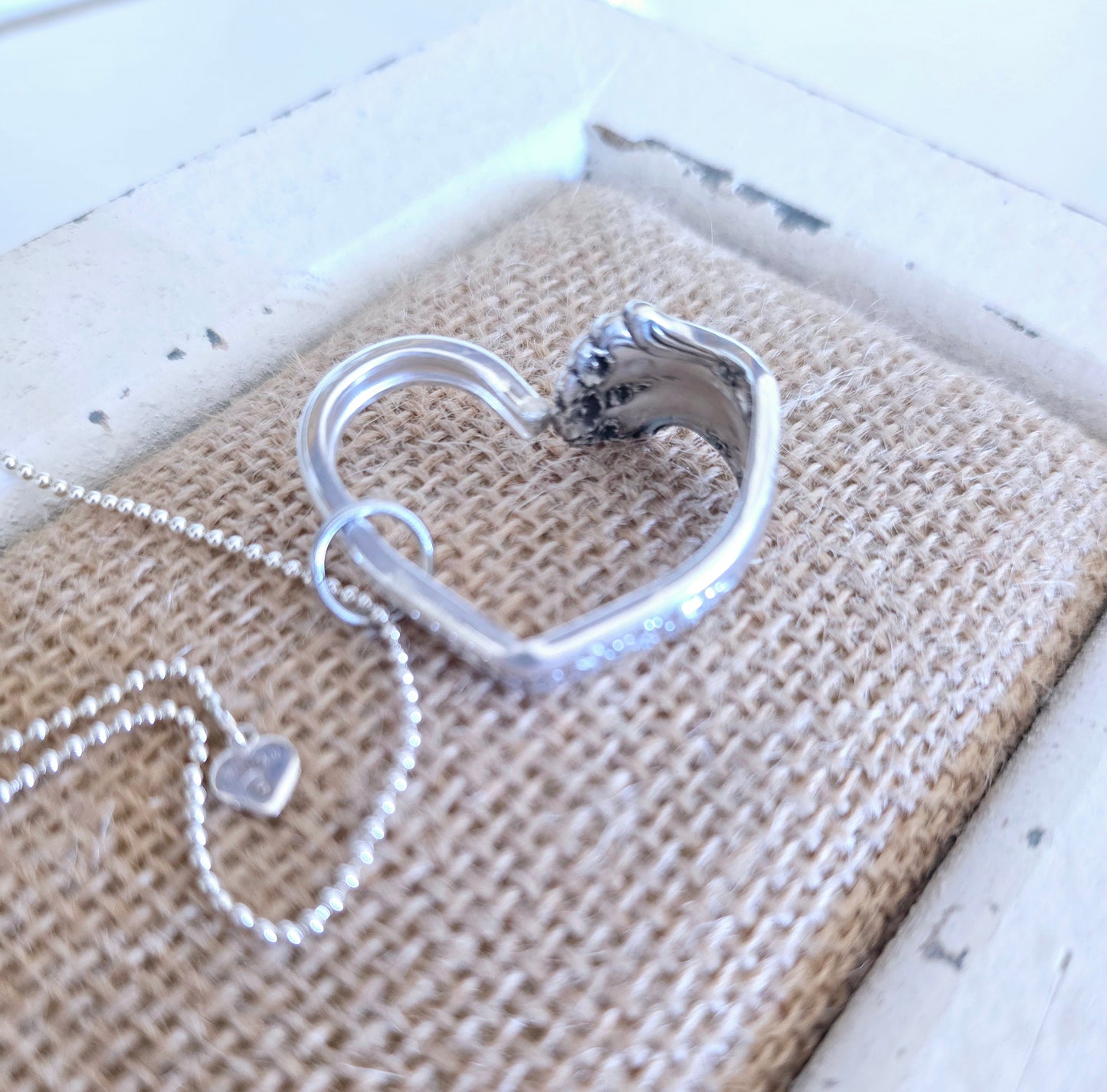 Floating Heart Pendant - Vintage Upcycled Spoon | Wandering Tulips