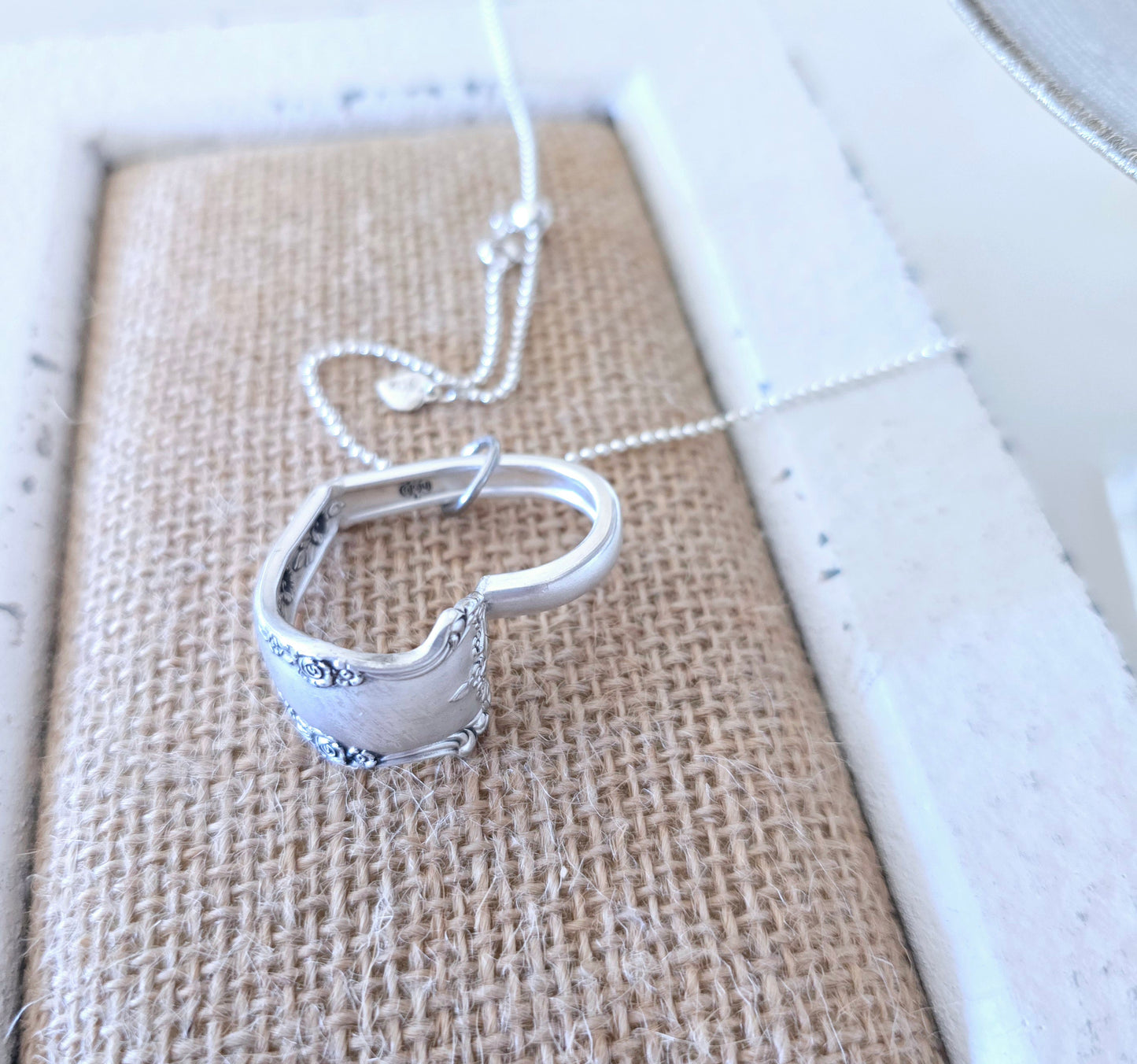 Floating Heart Pendant - Vintage Upcycled Spoon | Wandering Tulips