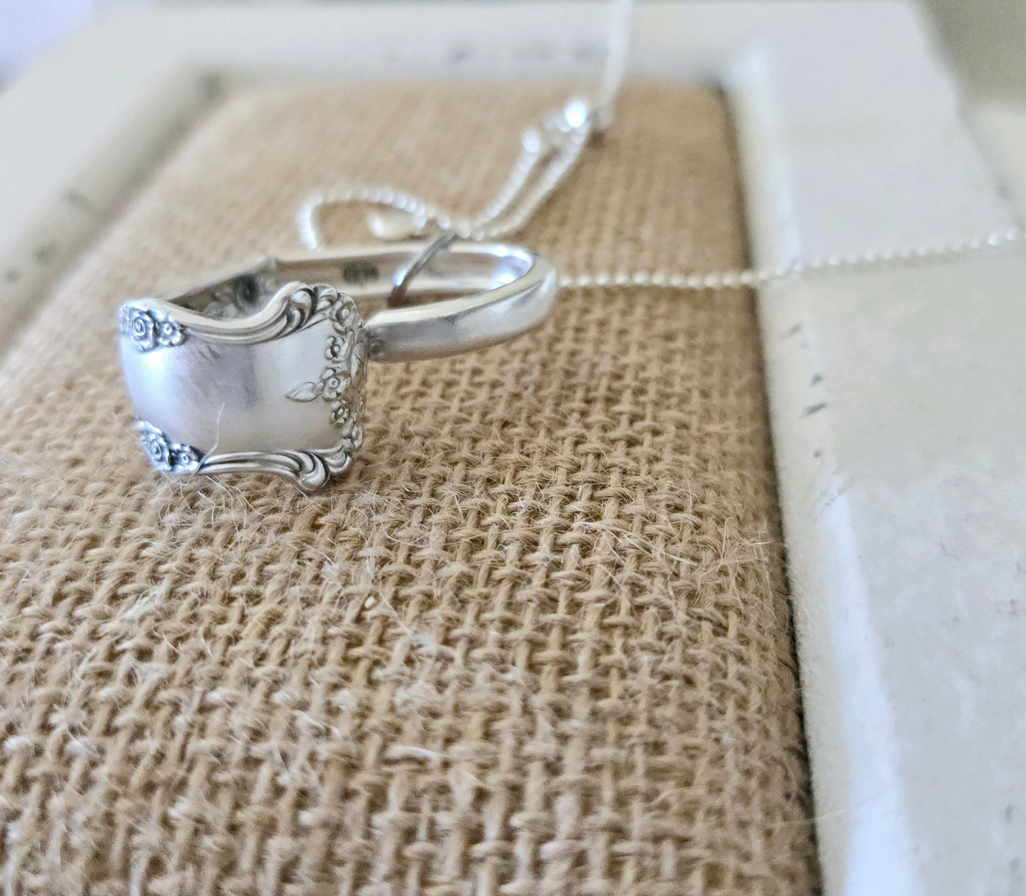 Floating Heart Pendant - Vintage Upcycled Spoon | Wandering Tulips