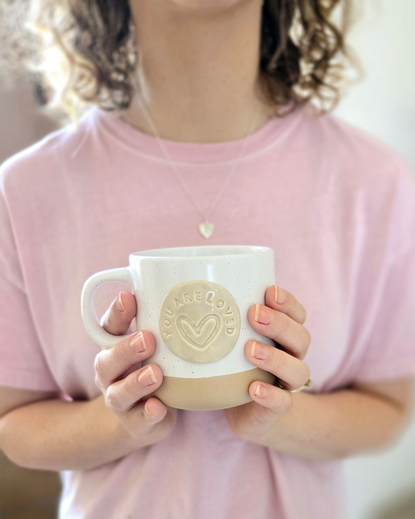 Initial Heart Necklace - silver - Personalized Charm | Wandering Tulips
