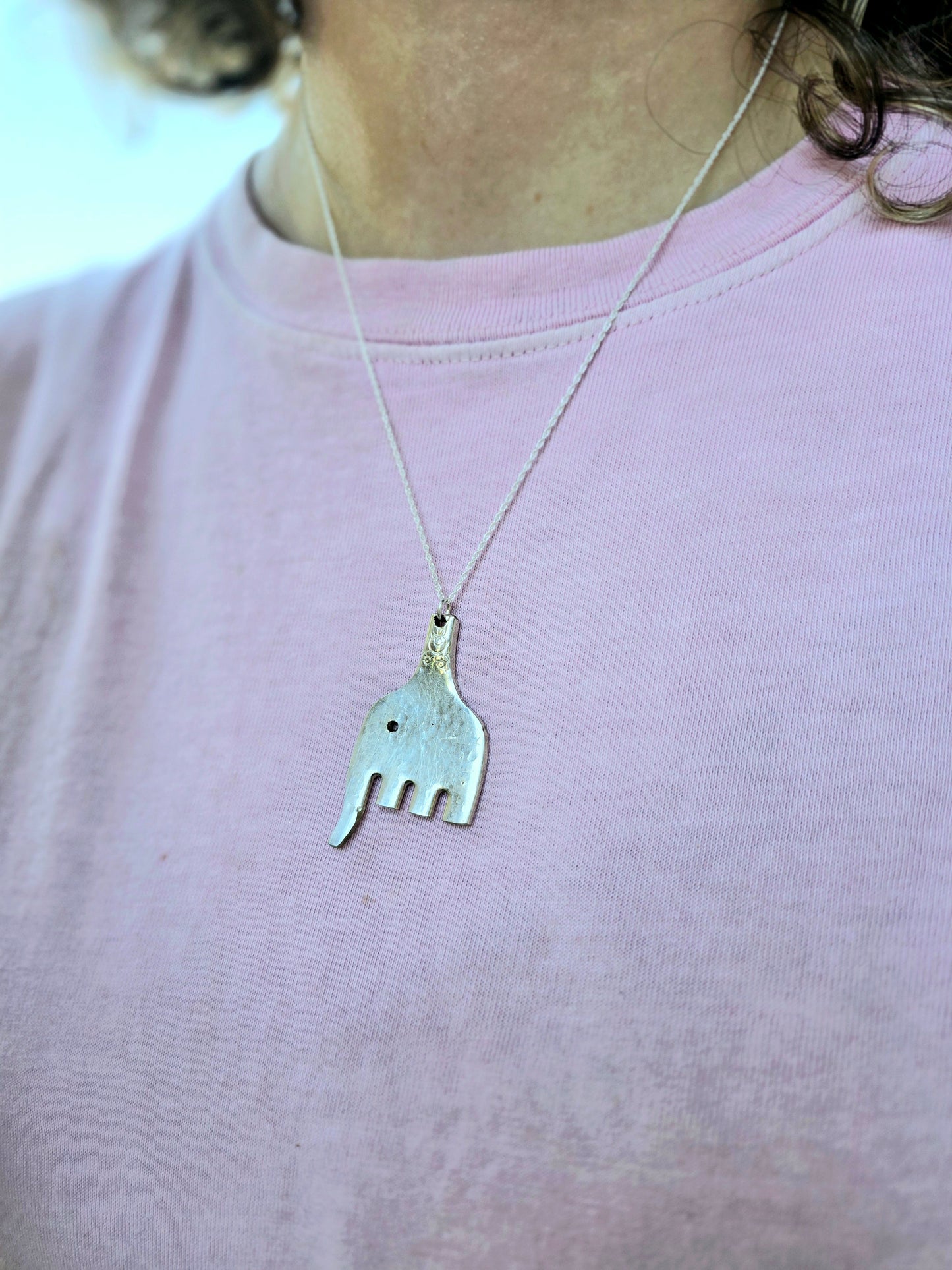 Elephant Pendant - Vintage Upcycled Fork | Wandering Tulips