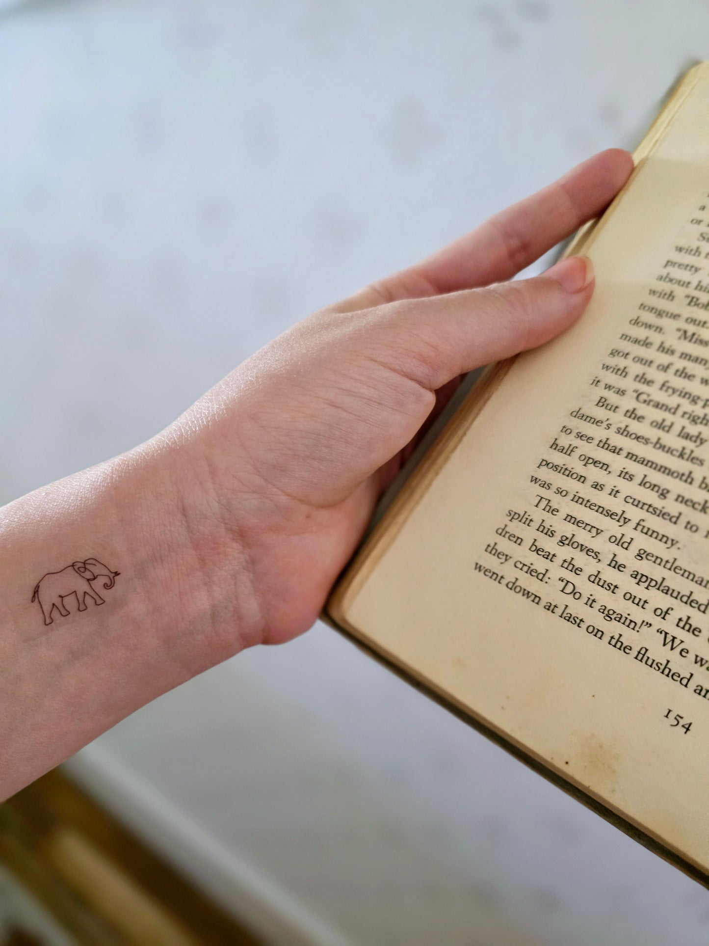 Elephant Tattoo - Small Temporary Tattoo | Wandering Tulips