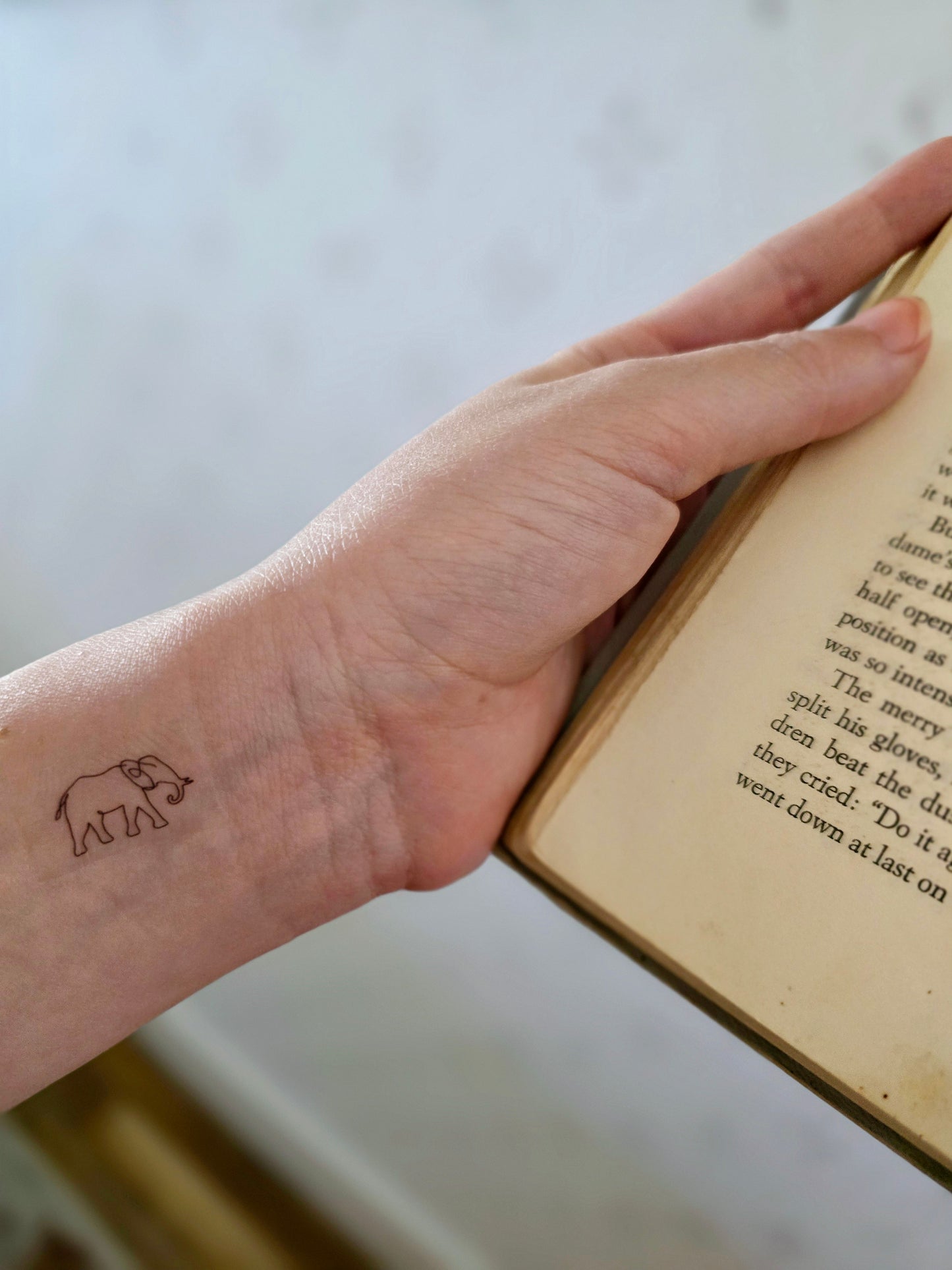 Elephant Tattoo - Small Temporary Tattoo | Wandering Tulips
