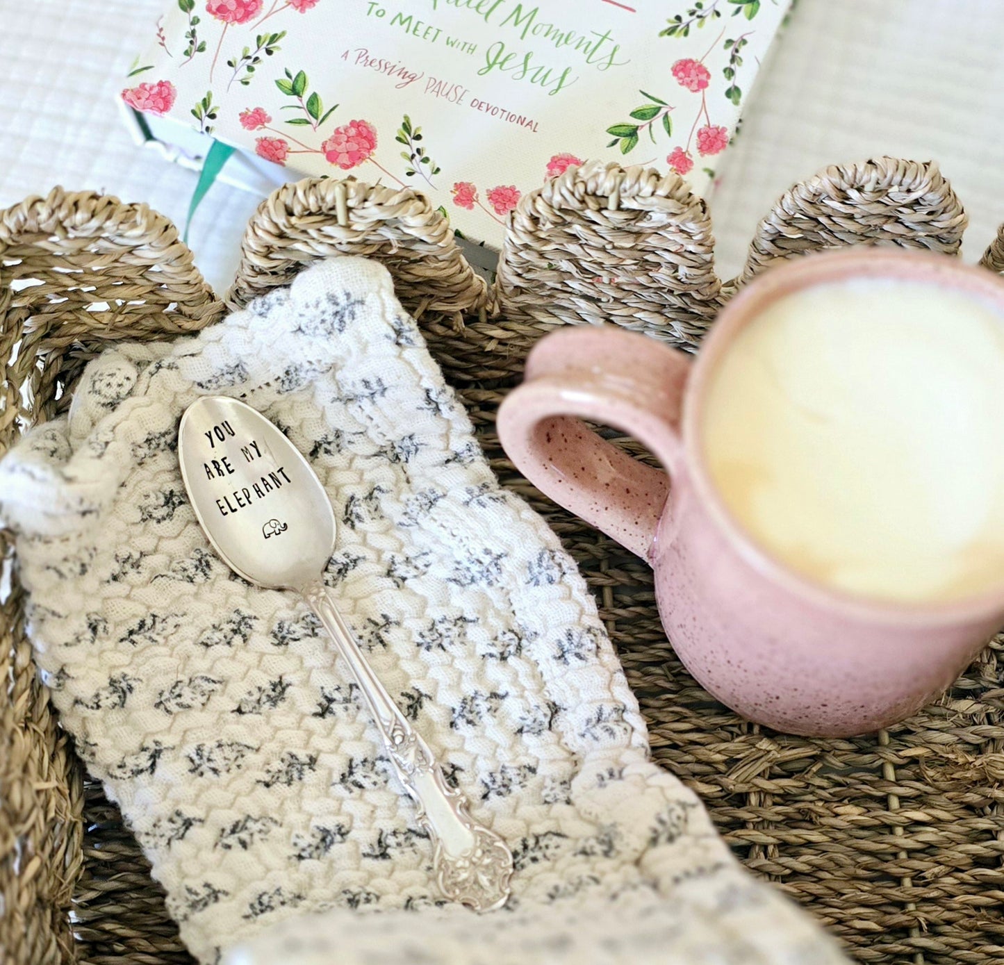 You Are My Elephant - Vintage Personalized Stamped Spoon | Wandering Tulips