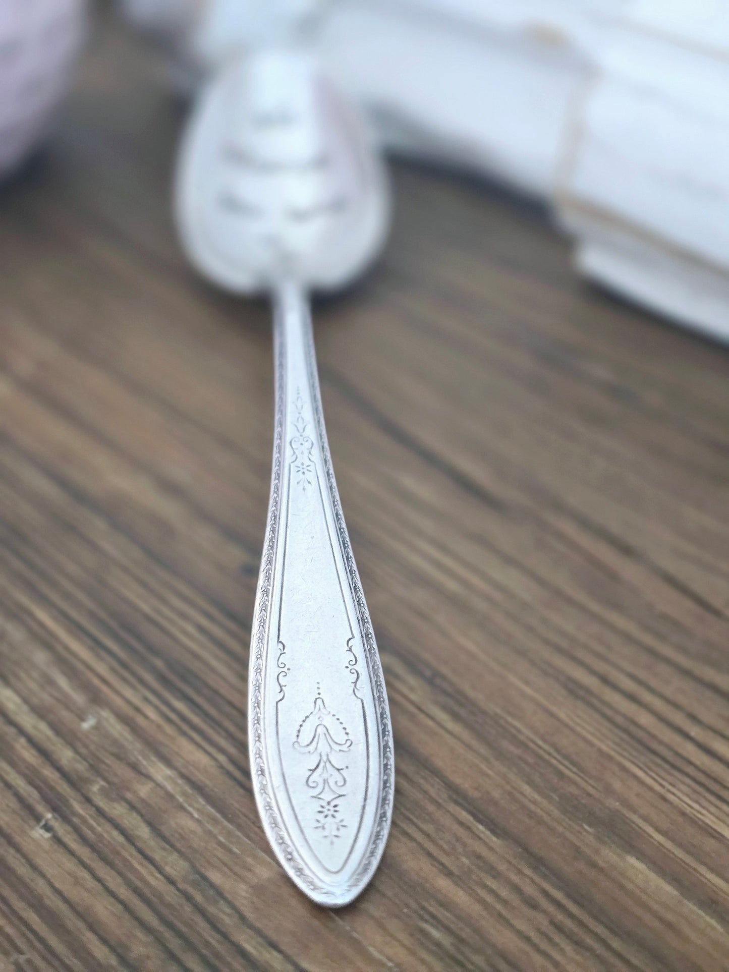 It's Always Tea Time - Vintage Personalized Stamped Spoon | Wandering Tulips