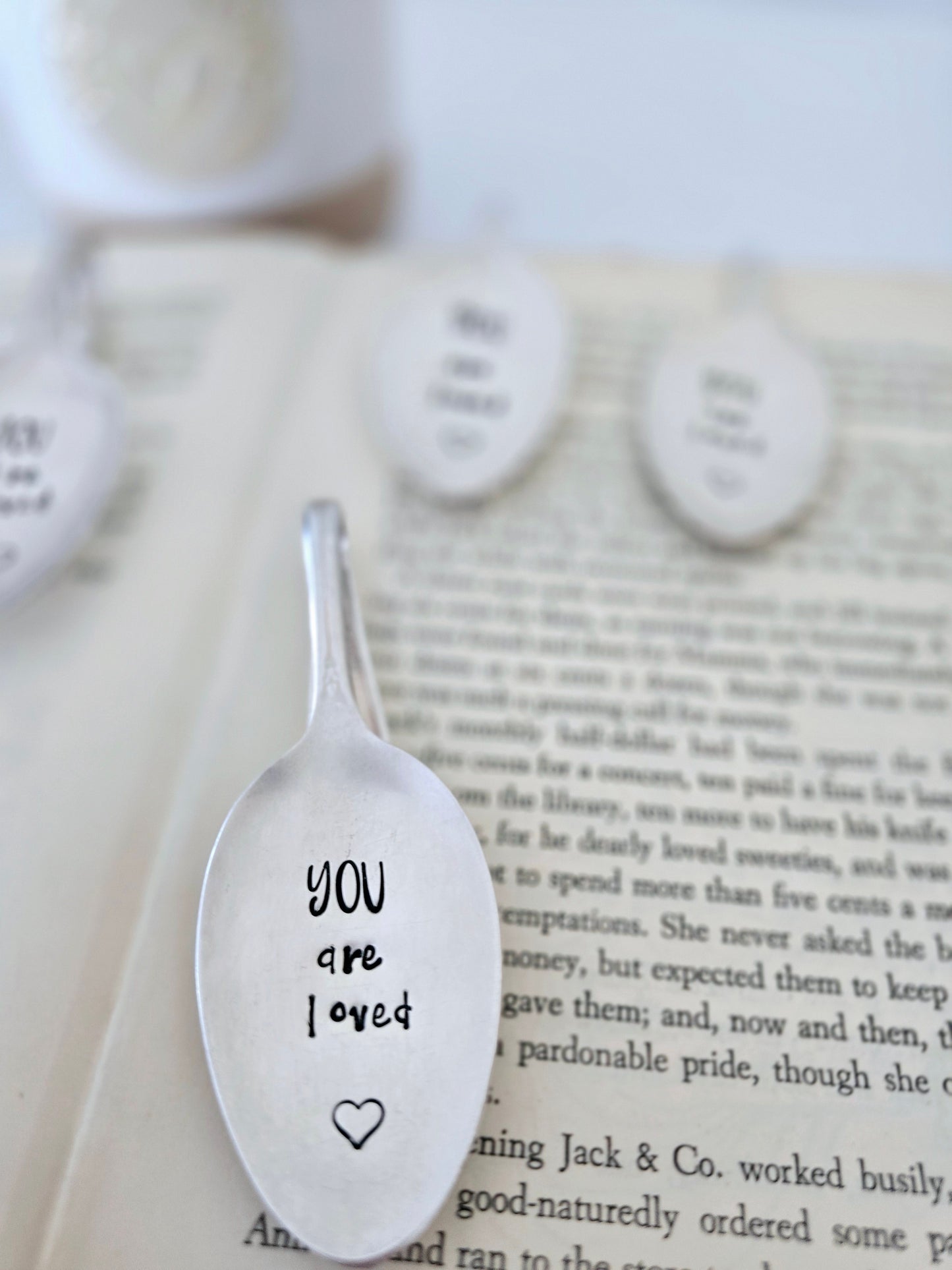 Vintage Spoon Bookmark - Vintage Personalized Hand Stamped Bookmark | Wandering Tulips