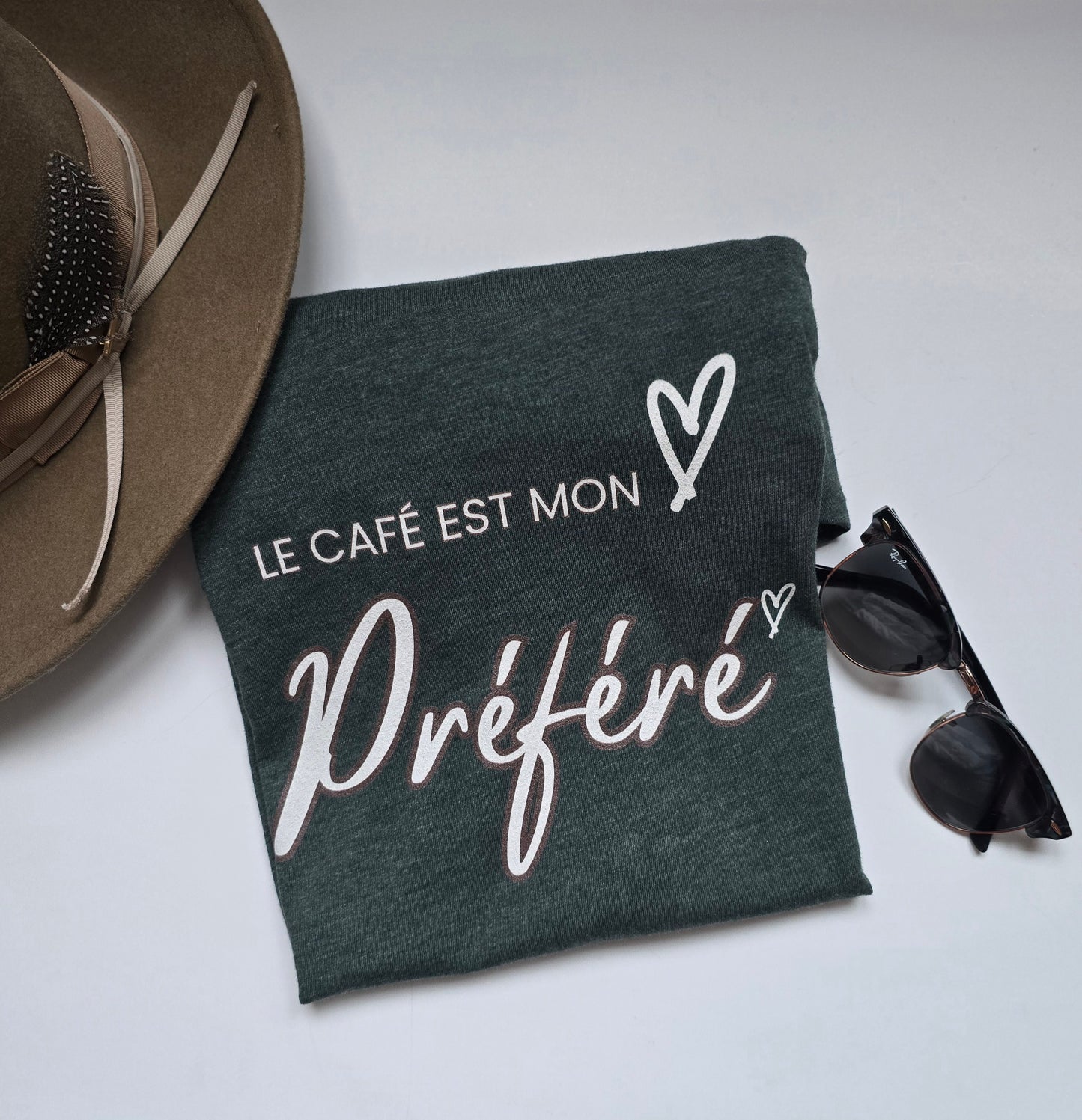 Coffee Is My Favorite In French Unisex Long Sleeve Tee | Wandering Tulips