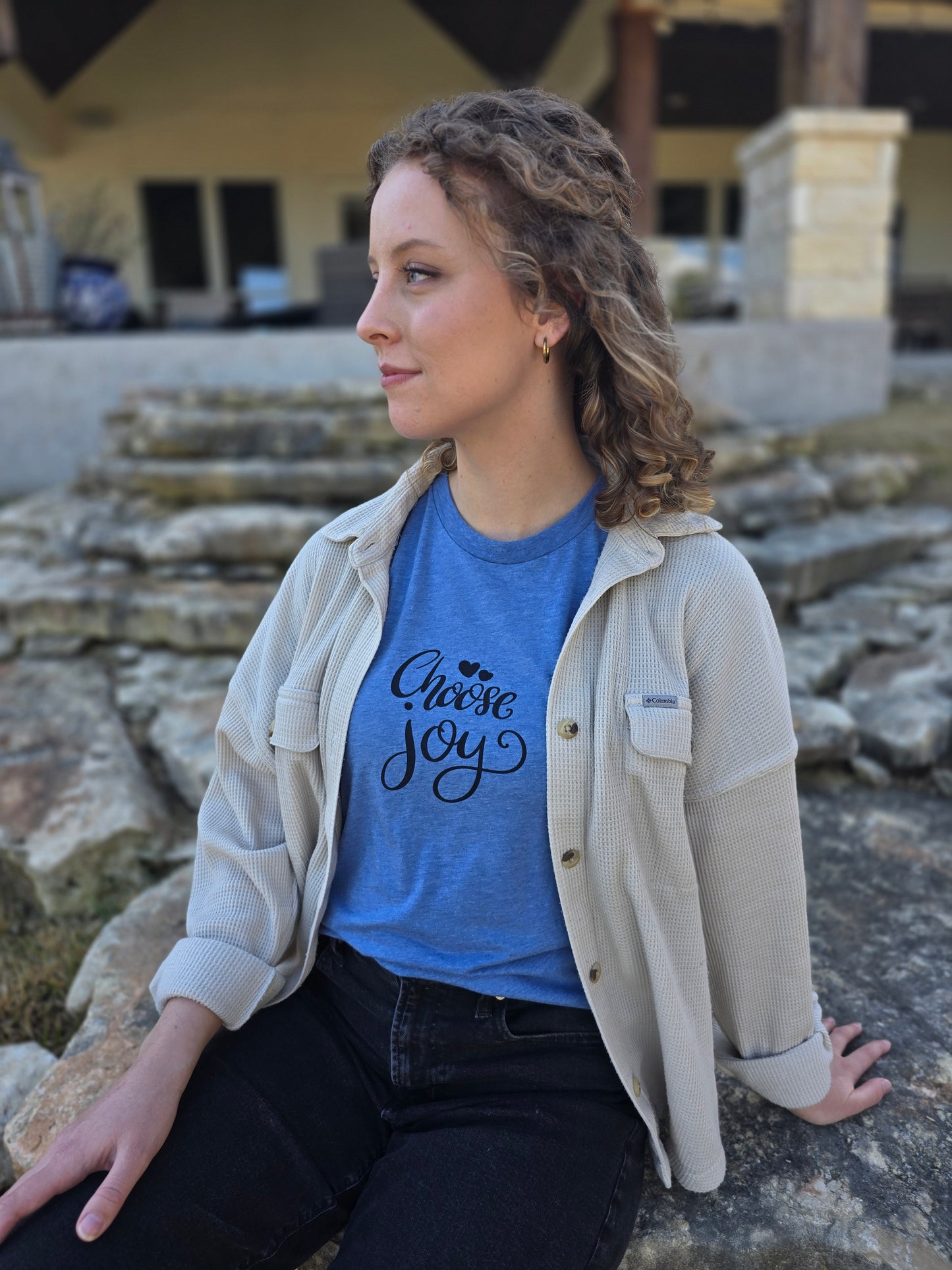 Choose Joy Short Sleeve T-Shirt | Wandering Tulips