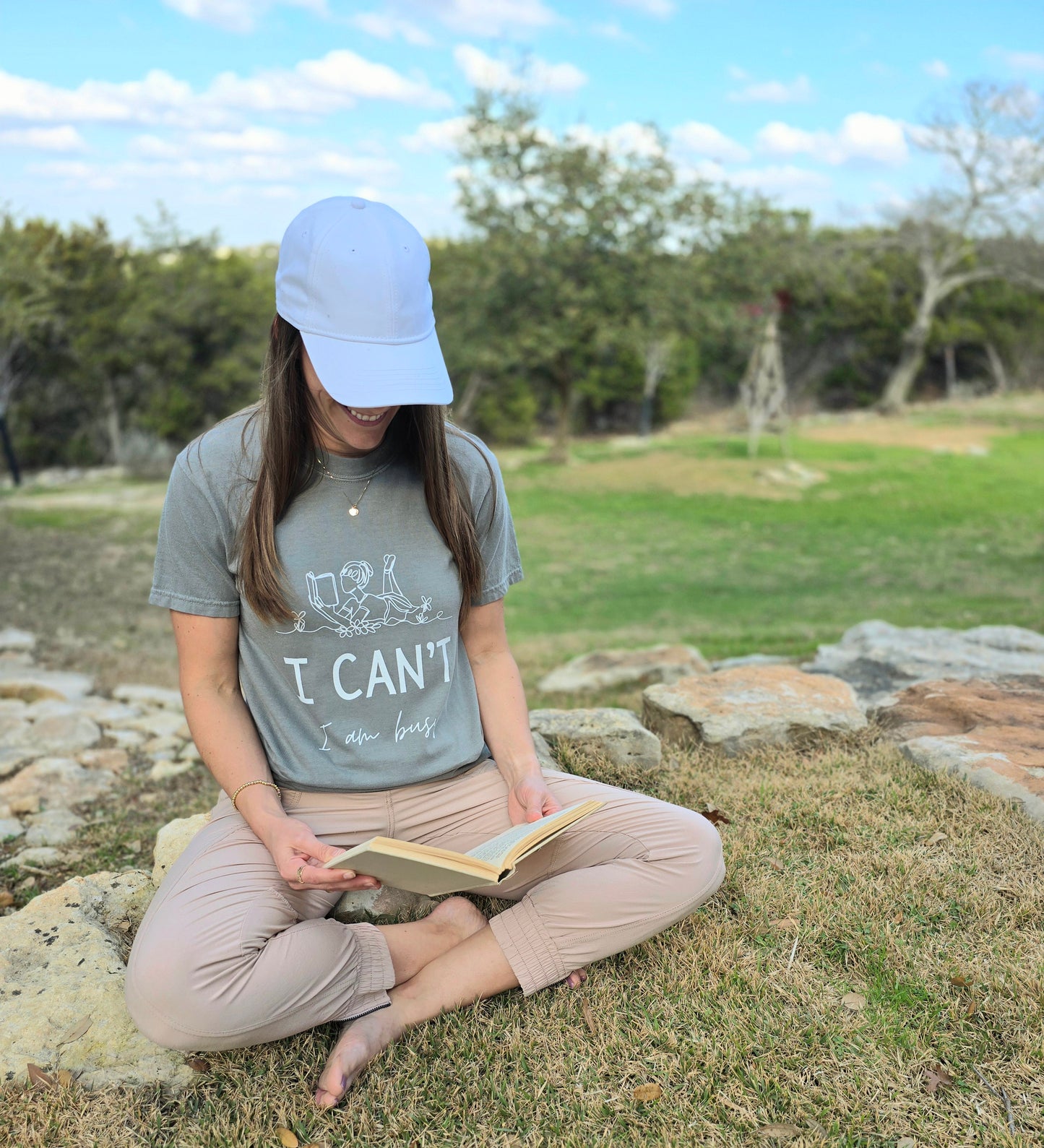 I Can't I'm Busy Short Sleeve T-Shirt | Wandering Tulips