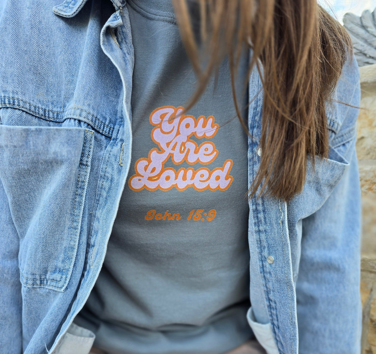 You Are Loved Unisex Garment-Dyed Heavyweight Short Sleeve T-Shirt | Wandering Tulips