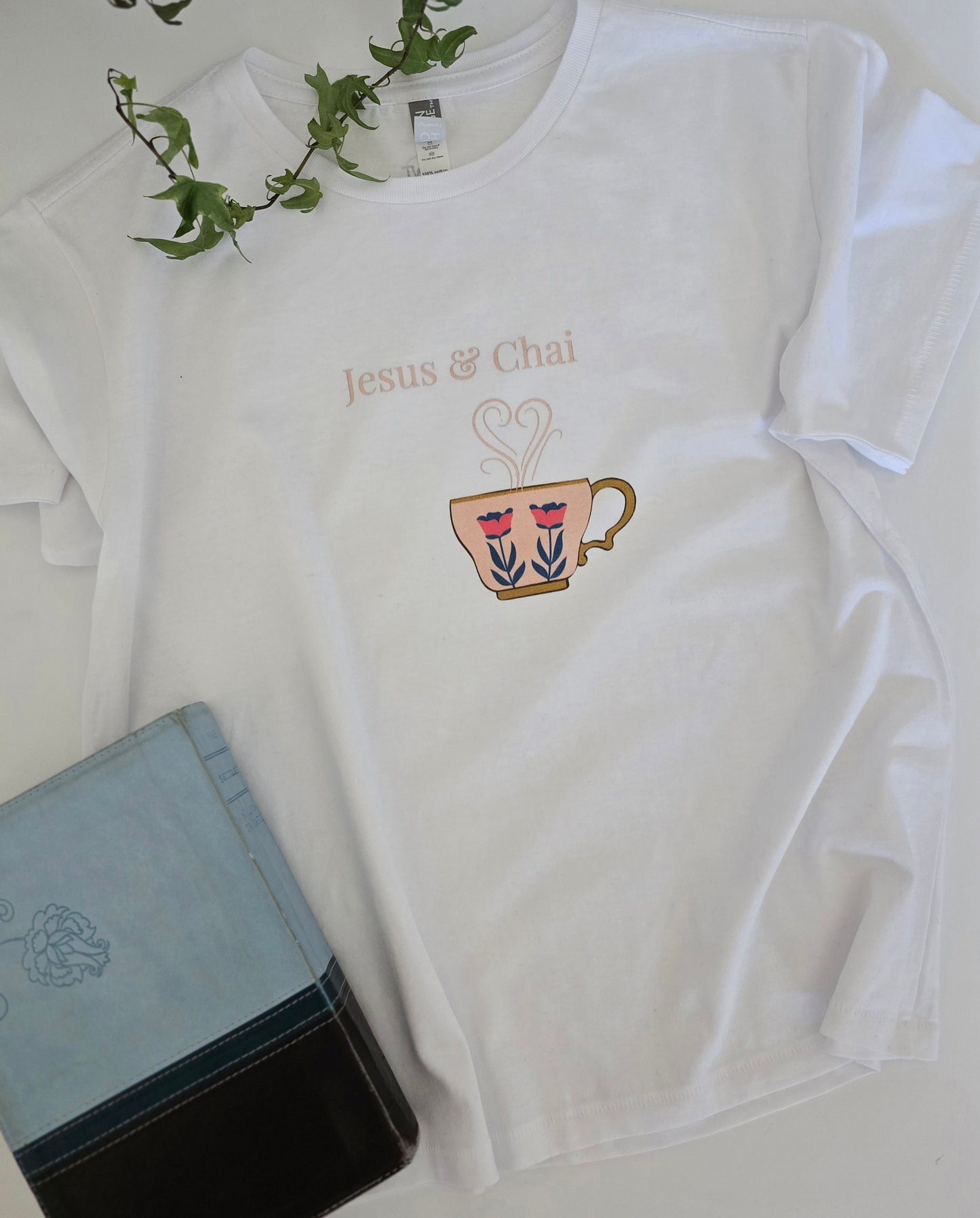 Jesus And Chai Women’s High-Waisted T-shirt | Wandering Tulips