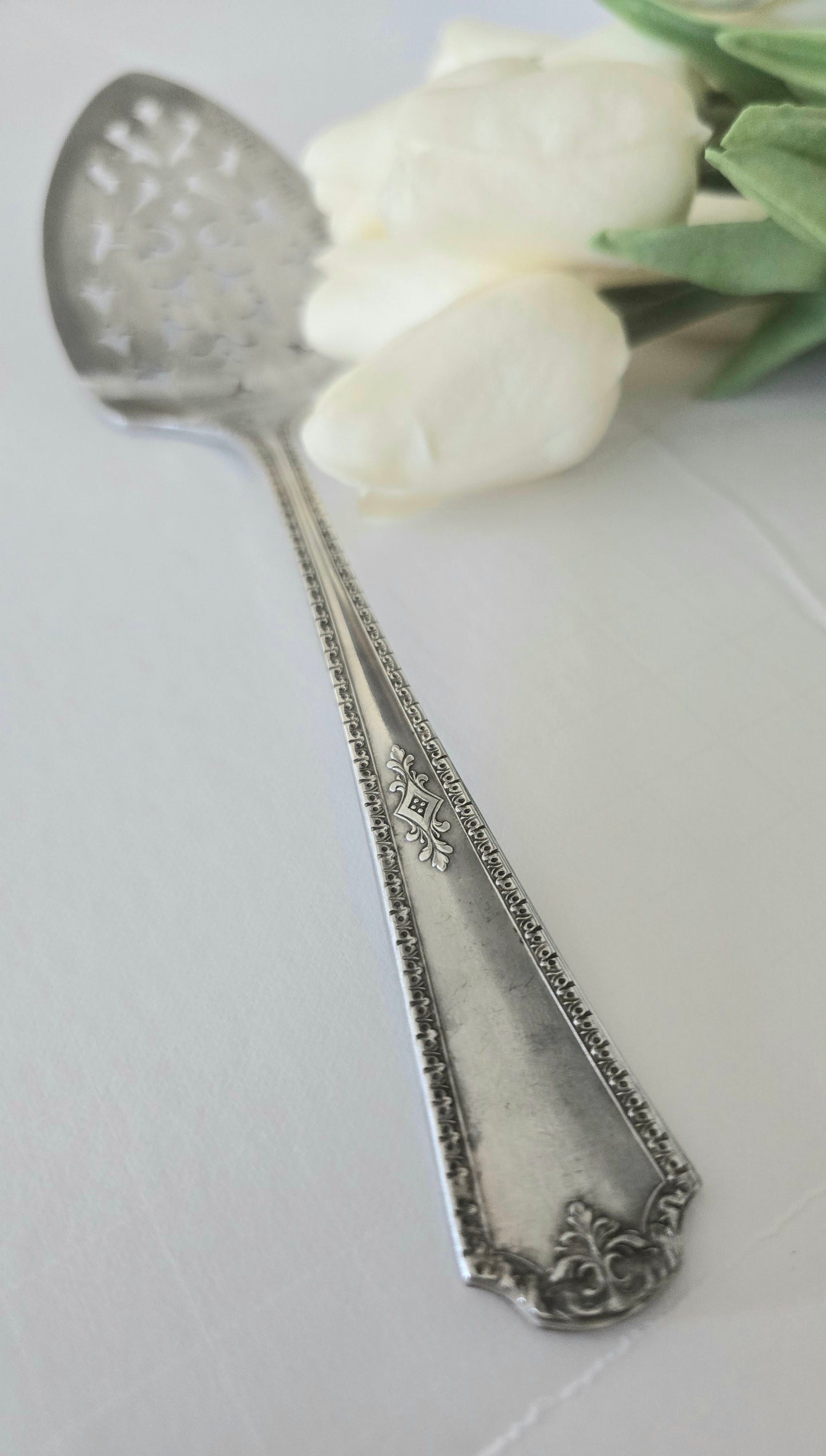 Forever Starts Today- Vintage Personalized Stamped Server | Wandering Tulips