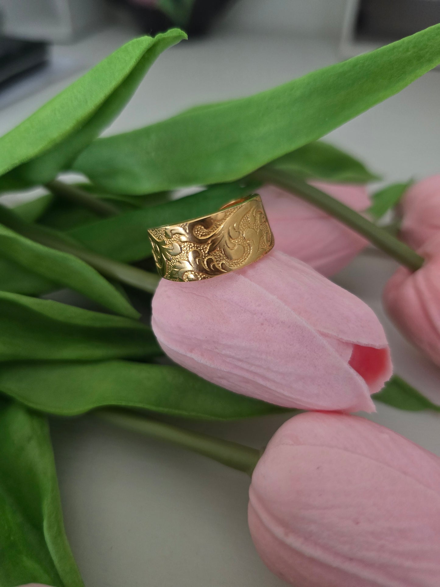 Vintage Gold Plated Ring - Vintage Upcycled Spoon | Wandering Tulips