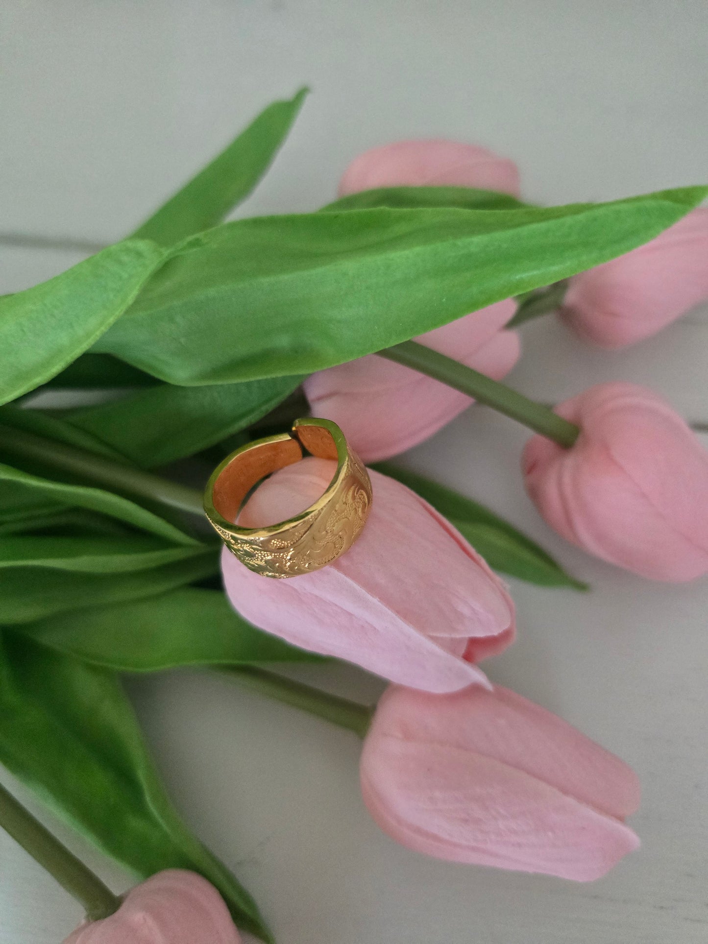 Vintage Gold Plated Ring - Vintage Upcycled Spoon | Wandering Tulips