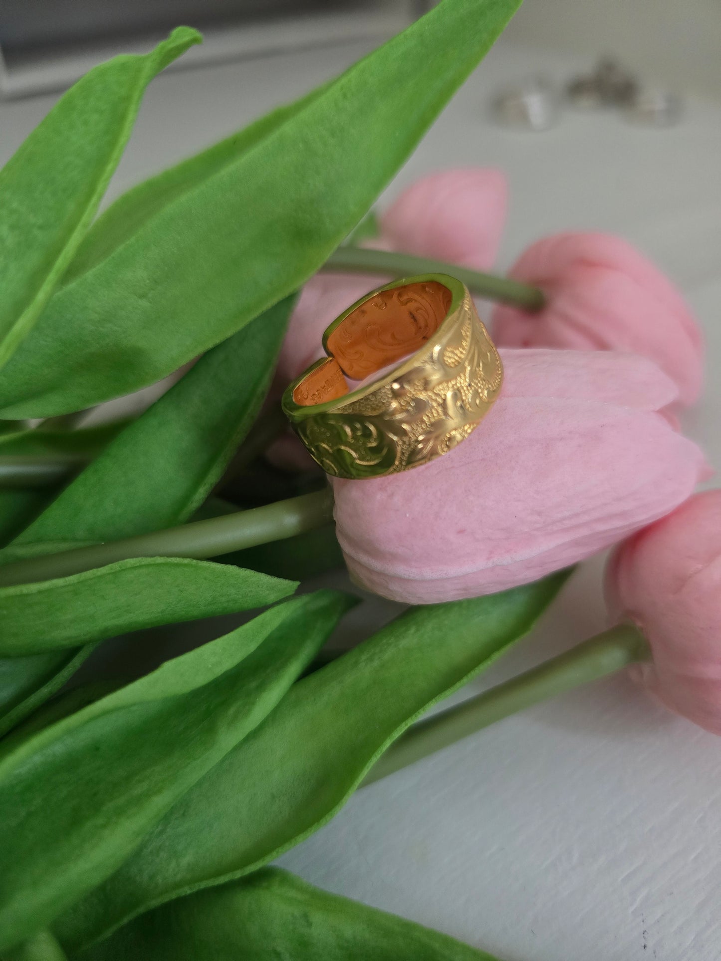 Vintage Gold Plated Ring - Vintage Upcycled Spoon | Wandering Tulips
