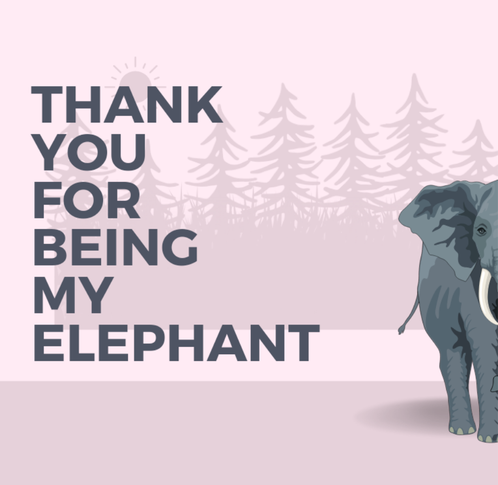 Elephant Magnet | Wandering Tulips
