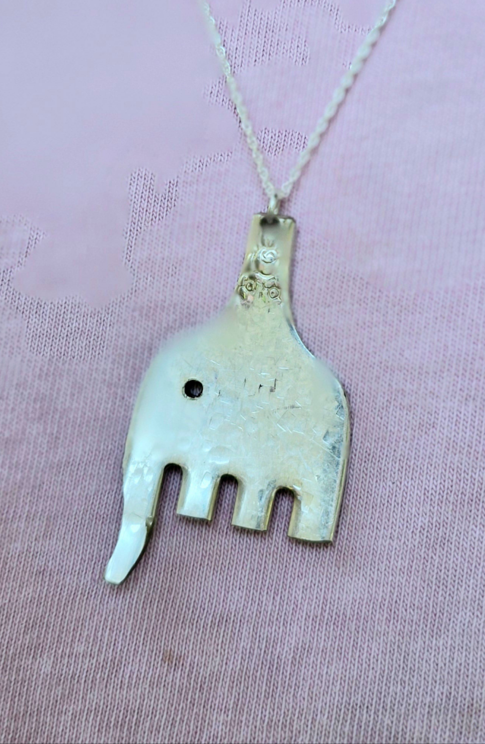 Elephant Pendant - Vintage Upcycled Fork | Wandering Tulips