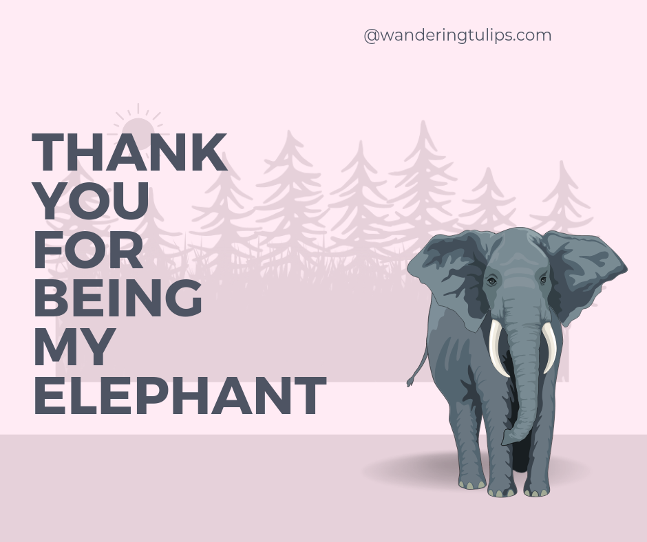 Elephant Magnet | Wandering Tulips