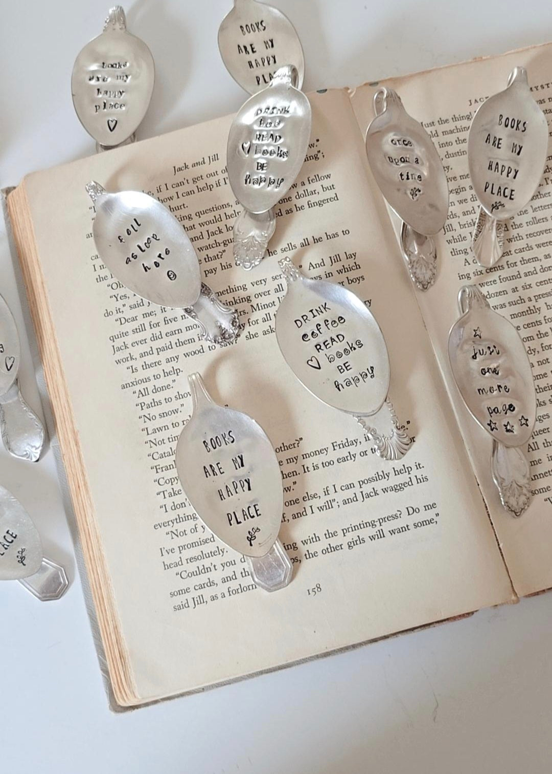 Vintage Spoon Bookmark - Vintage Personalized Hand Stamped Bookmark | Wandering Tulips
