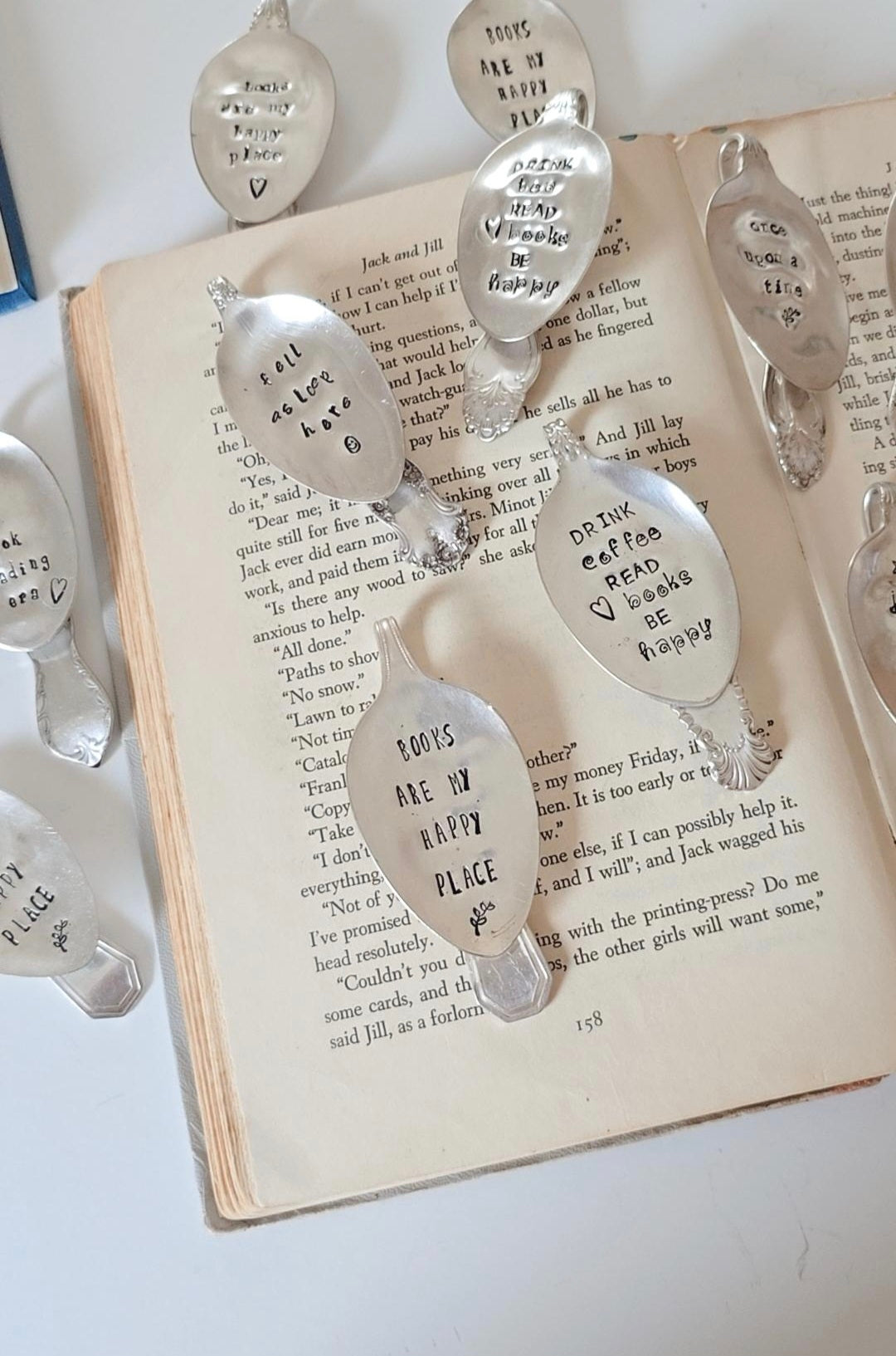 Vintage Spoon Bookmark - Vintage Personalized Hand Stamped Bookmark | Wandering Tulips