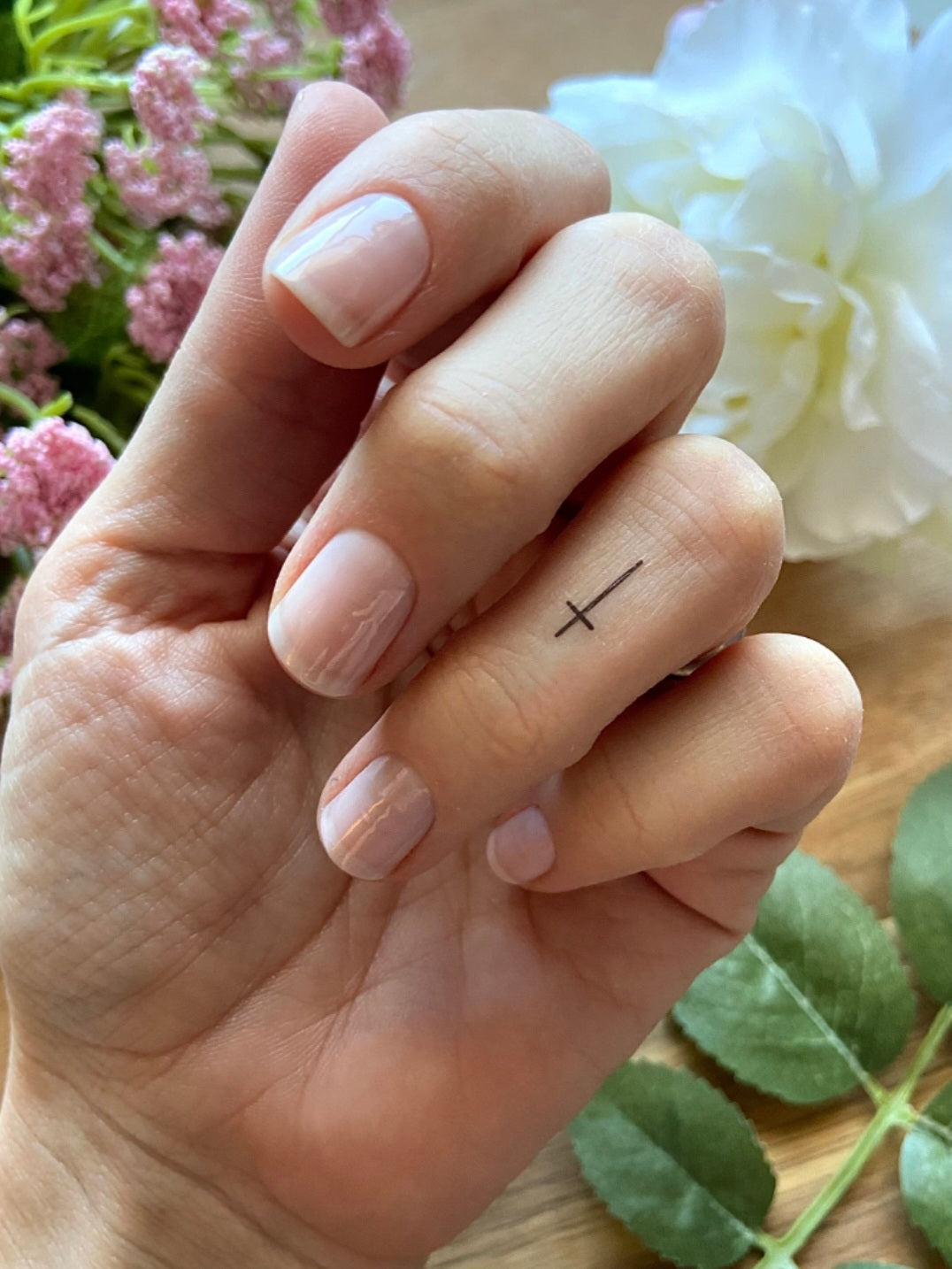 Cross Tattoo - Temporary Tattoo - Small tattoo | Wandering Tulips