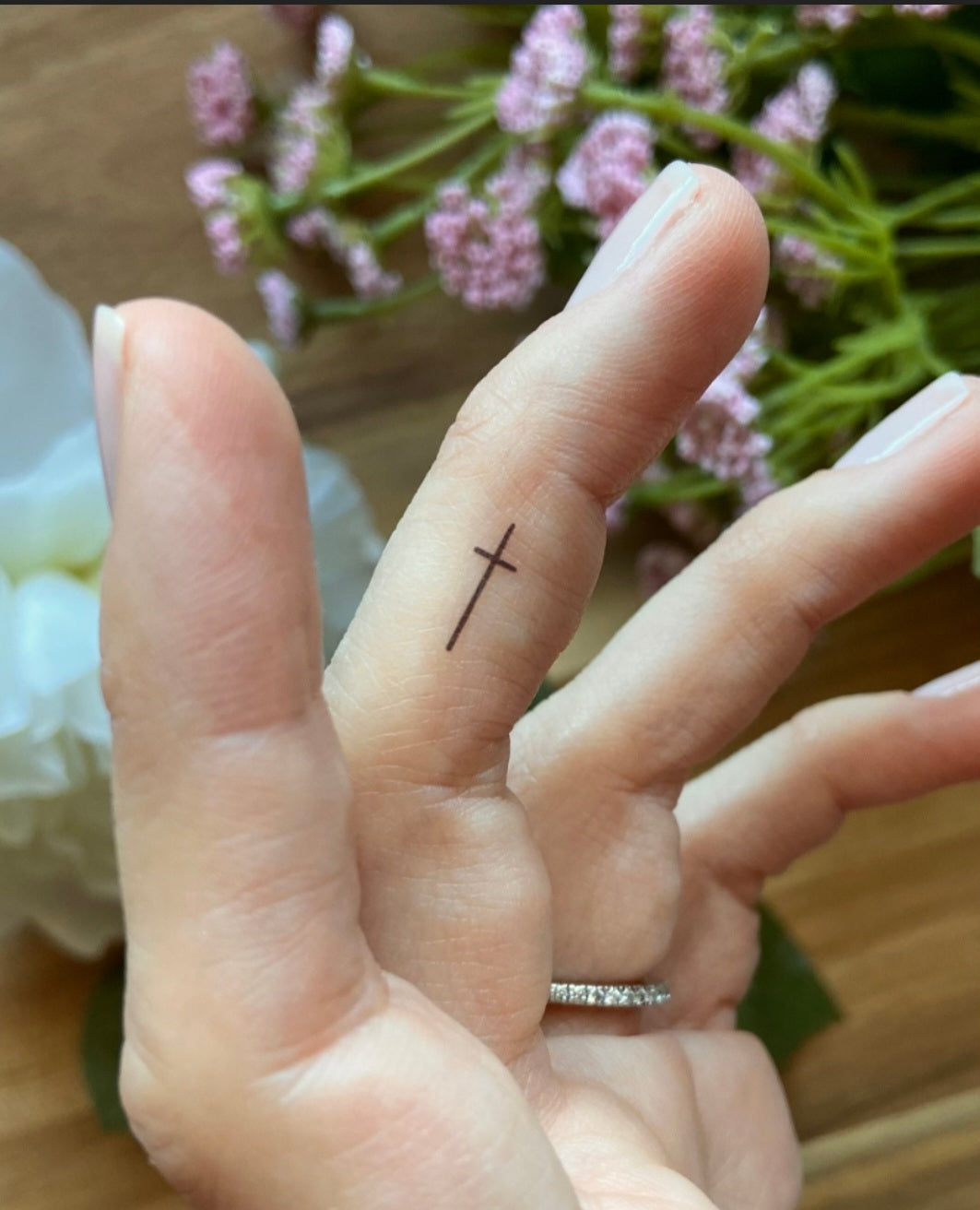 Cross Tattoo - Temporary Tattoo - Small tattoo | Wandering Tulips