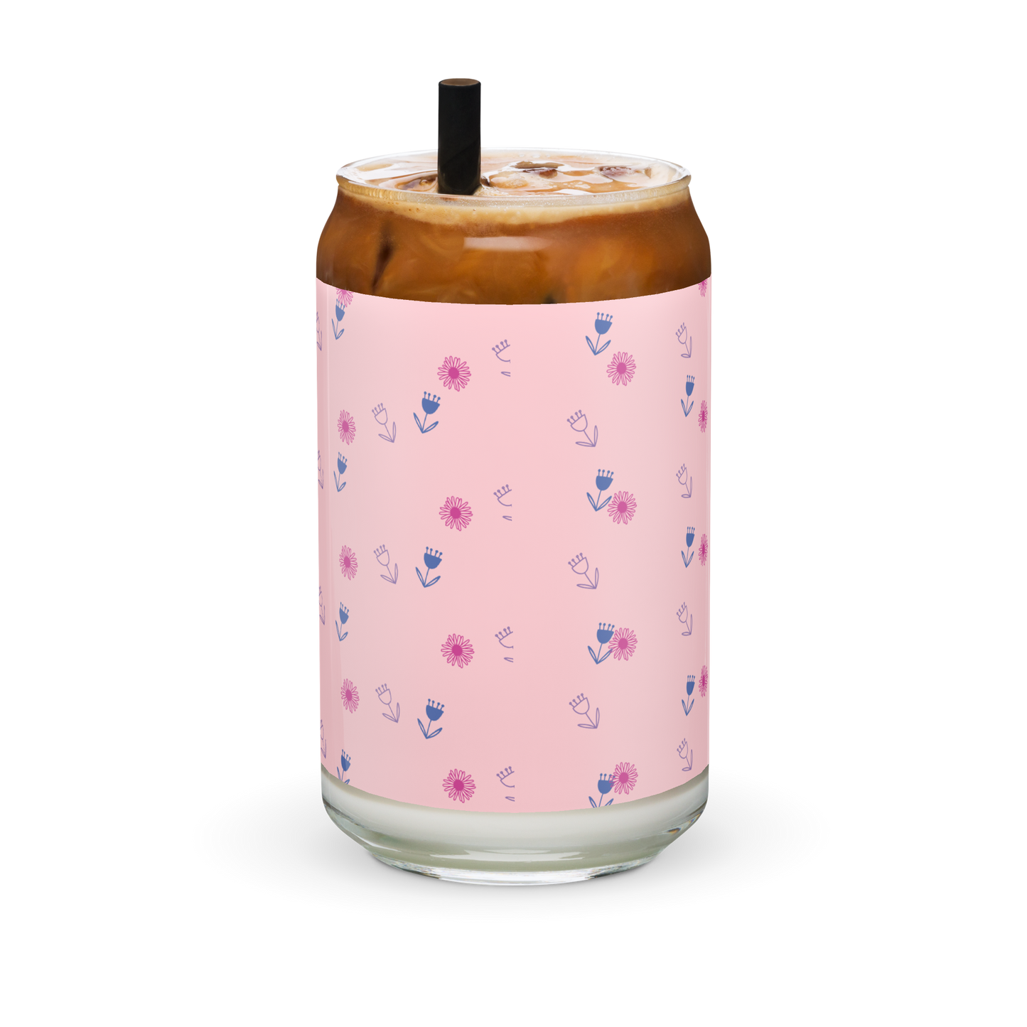 Floral Can-Shaped Glass | Wandering Tulips