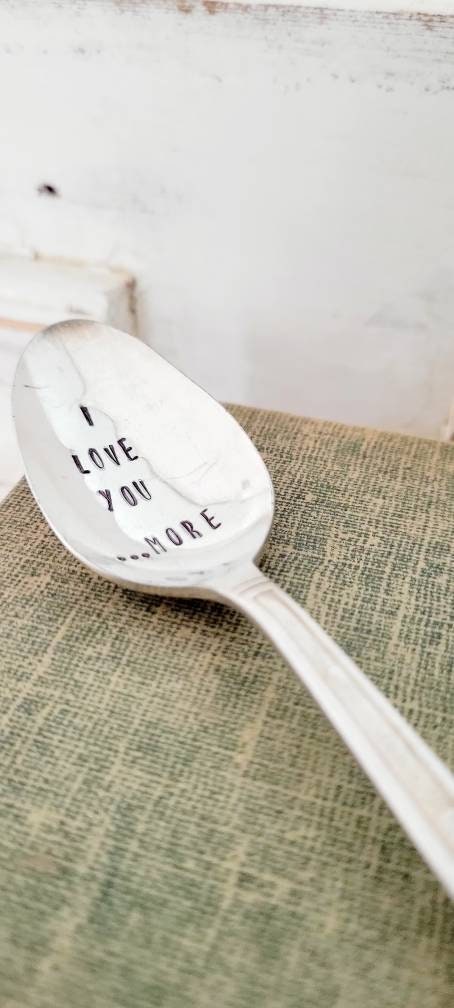 I Love You....More Vintage Teaspoon, Gift for daughter, Gift for Wife, Gift for Girlfriend, Gift for Husband,Birthday gift for spouse