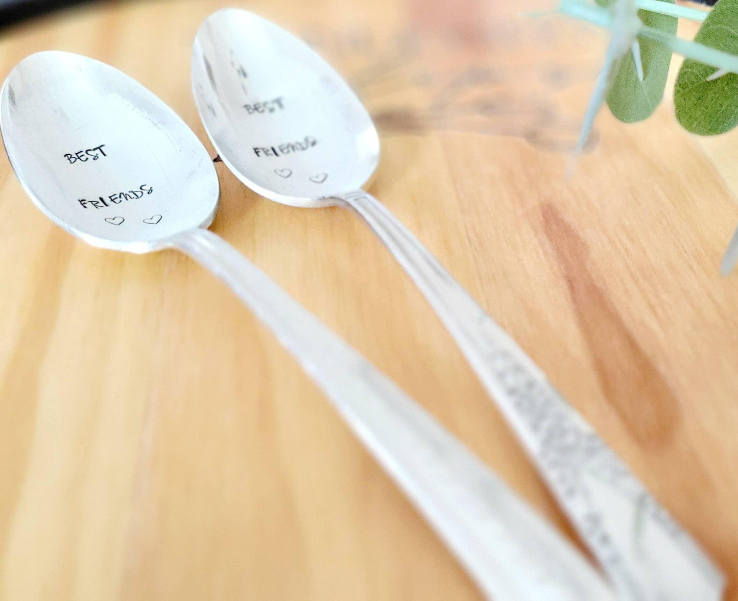 Set of Best Friends vintage silver plated spoons,best friend gift,gift for spouse,gift for boyfriend,gift for wife, for girlfriend