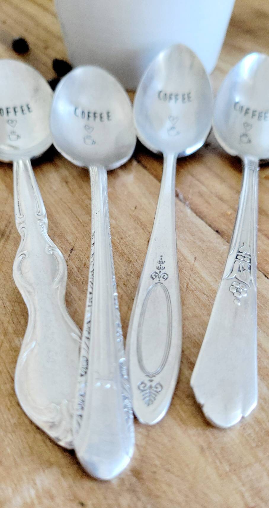 Vintage Silver Plated Coffee Teaspoon,coffee bar gift,farmhouse gift,new home gift,coffee lover gift,gift for mom,gift for wife,teacher gift