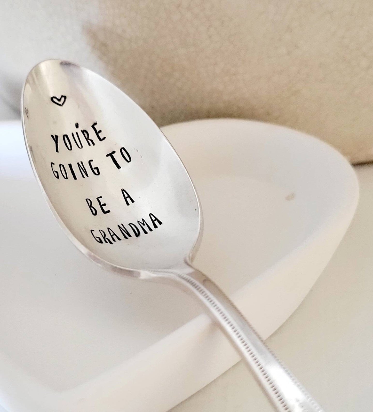 You're Going To Be A Grandma Vintage Silver Plated Teaspoon,You're going to be a grandpa,baby announcement, new baby announcement,