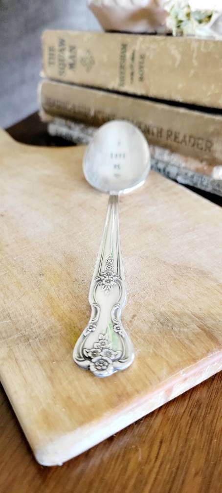 Vintage Silver Plated Large Soup Spoon,I love us,vintage gift,vintage birthday gift,sentimental gift,I love you gift,gift for wife,