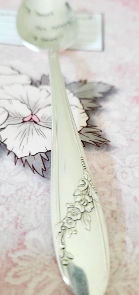 Teacher Spoon,Vintage Silver plated,gift for teacher,graduation gift,education gift,unique teacher gift,engraved spoon for teacher
