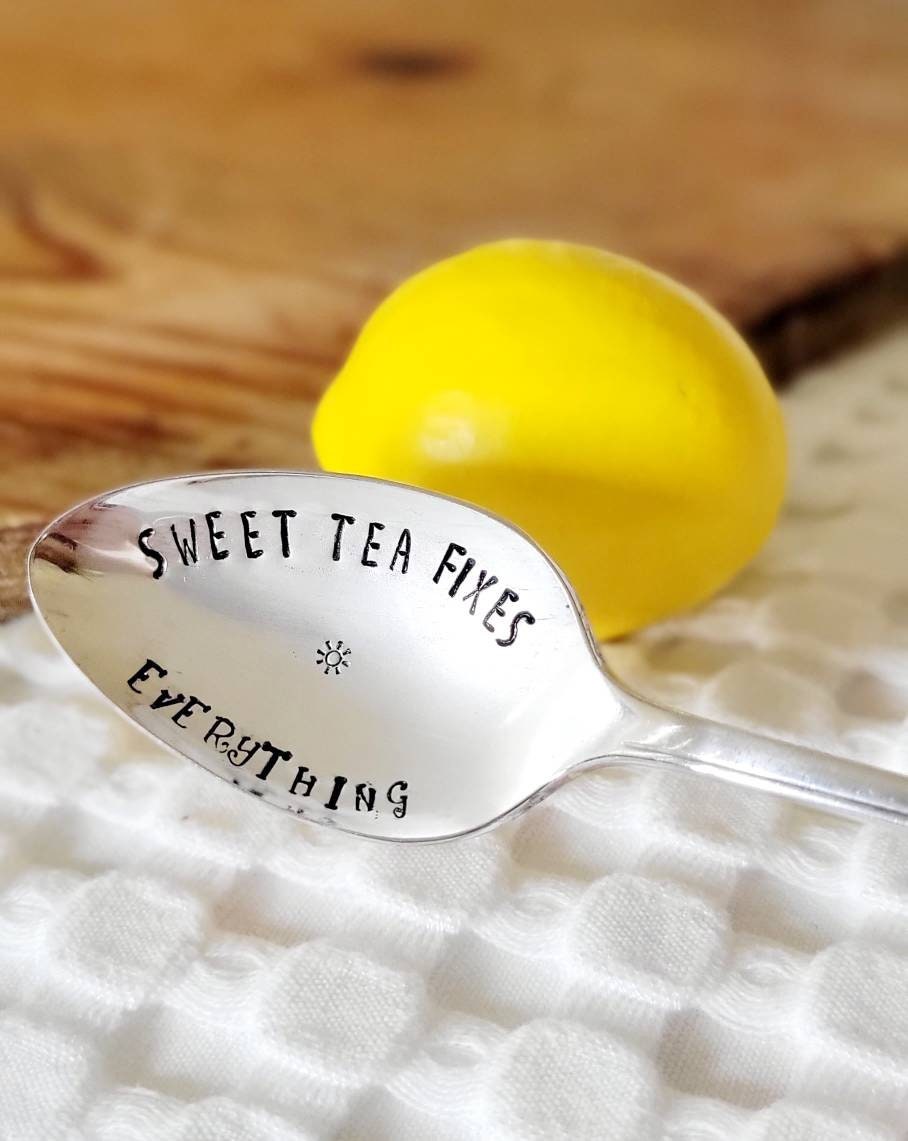 Vintage Silver Plated Iced Tea Spoons,Jesus and Sweet Tea,Sweet Tea is life,sweet tea is everything,Gift for tea lover,gift for mom,hostess