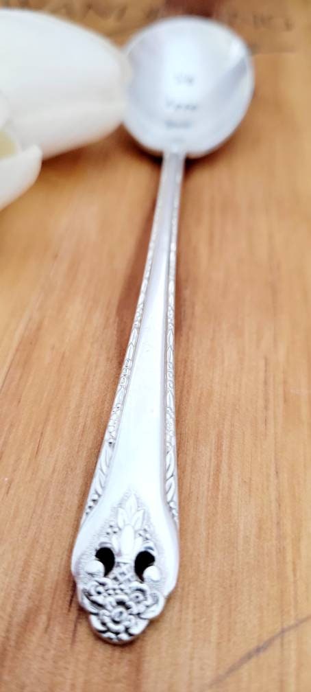 We Love You Handstamped Vintage Soup Spoon,gift for couple, gift for wedding,gift for shower,condolence gift, gift for daughter,gift for son