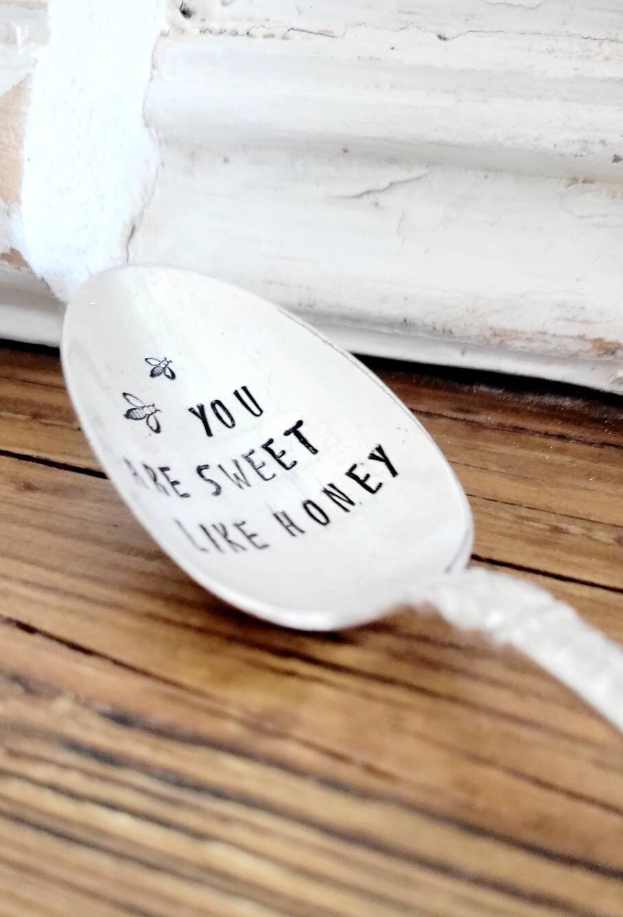 Vintage Silver Plated Teaspoon,You are sweet as honey,gift for wife,gift for girlfriend,gift for husband,vintage gift,tea gift,gift for tea