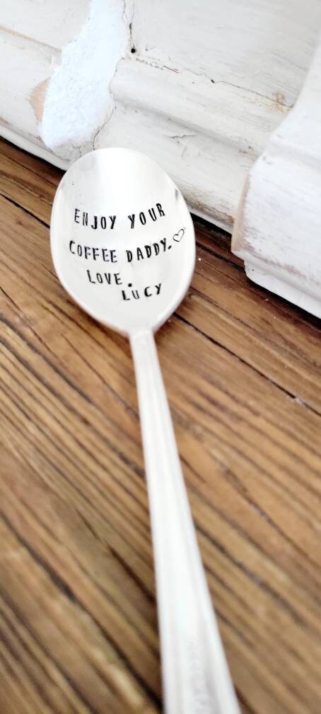 Silver Plated Soup Spoon for Daddy,gift for dad,gift for new dad,gift for husband,gift for father,gift for grandfather,gift for pop