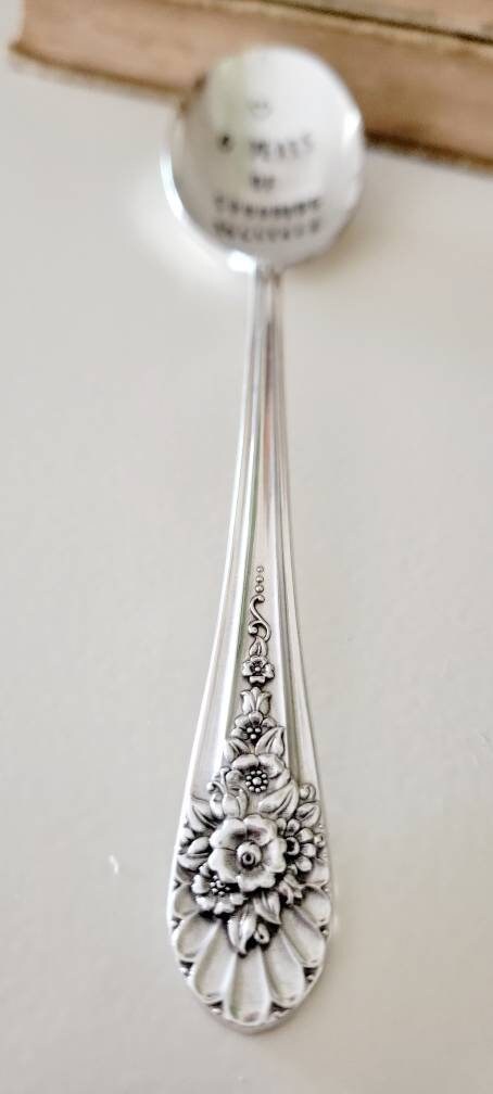 Spooning Together Vintage Soup Spoon, Personalized Spoon, Anniversary Spoon, Gift for Anniversary, Gift for Wife,gift for husband