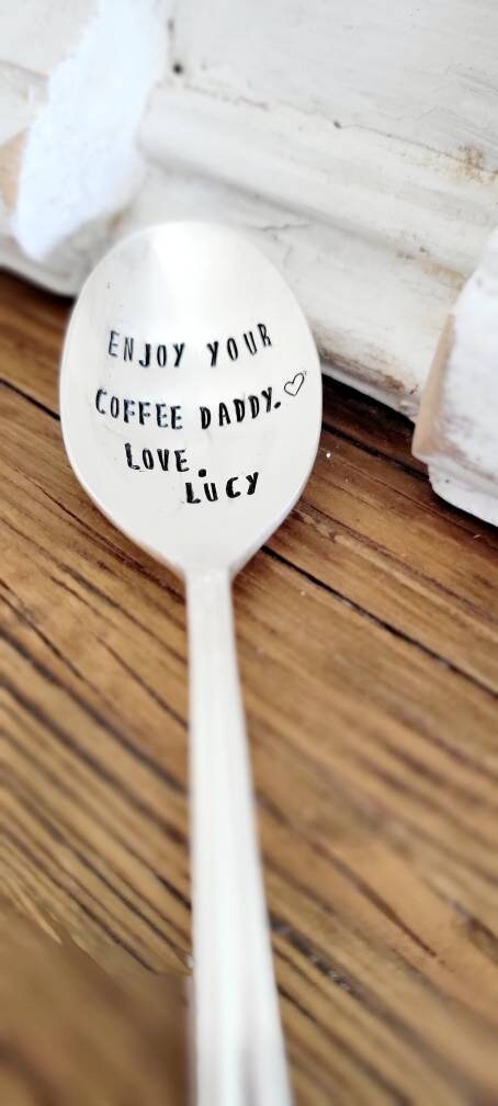 Silver Plated Soup Spoon for Daddy,gift for dad,gift for new dad,gift for husband,gift for father,gift for grandfather,gift for pop