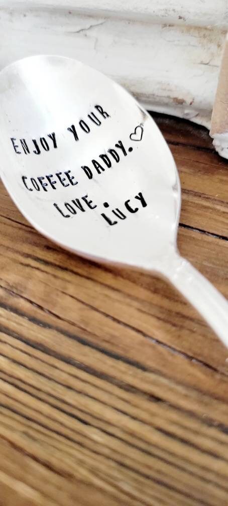 Silver Plated Soup Spoon for Daddy,gift for dad,gift for new dad,gift for husband,gift for father,gift for grandfather,gift for pop