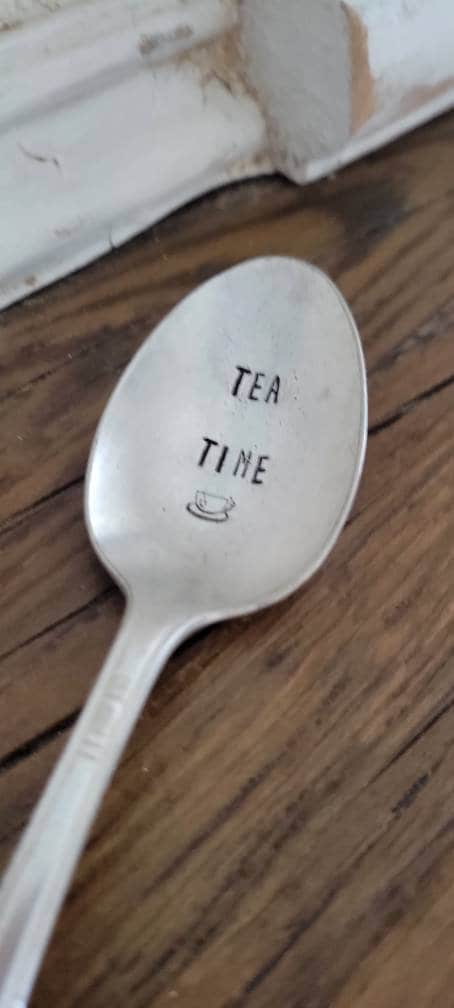 Vintage Silver Plated Teaspoon,Tea Time,Gift for Tea Lover, Tea gift,Vintage Gift,Tea gift idea,Gift for grandmother,gift for daughter