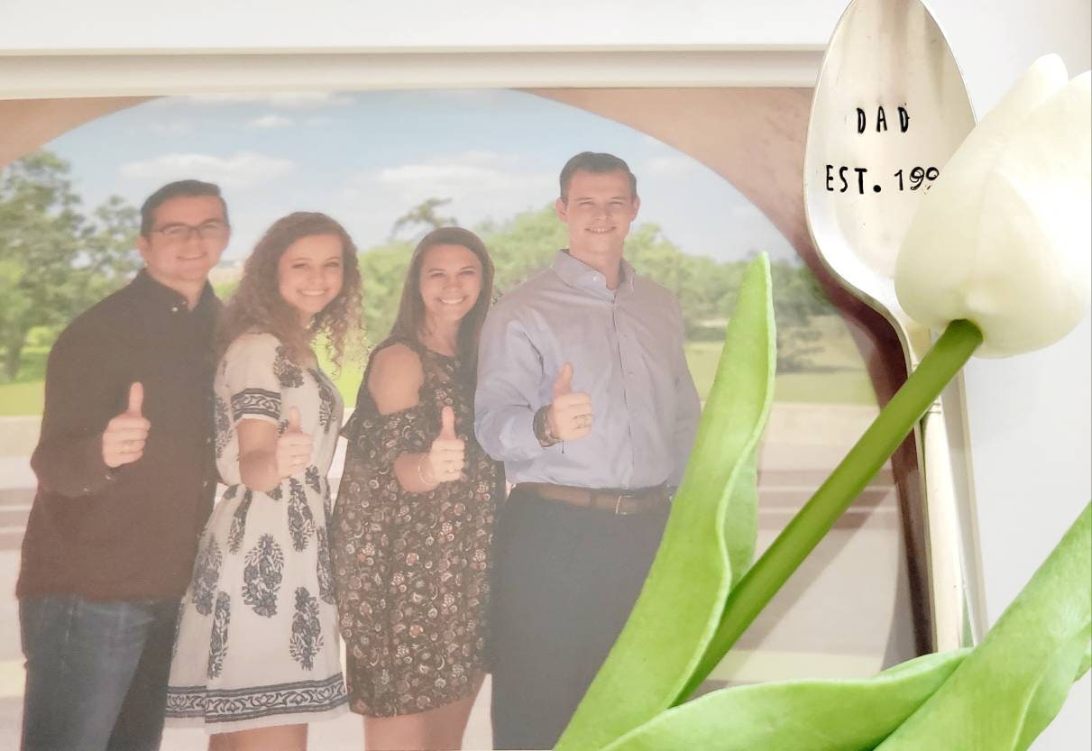 Dad Established Vintage Silver Plated Spoon,gift for dad,fathers day gift,gift for new dad,gift for grandfather,gift for pop,birthday gift