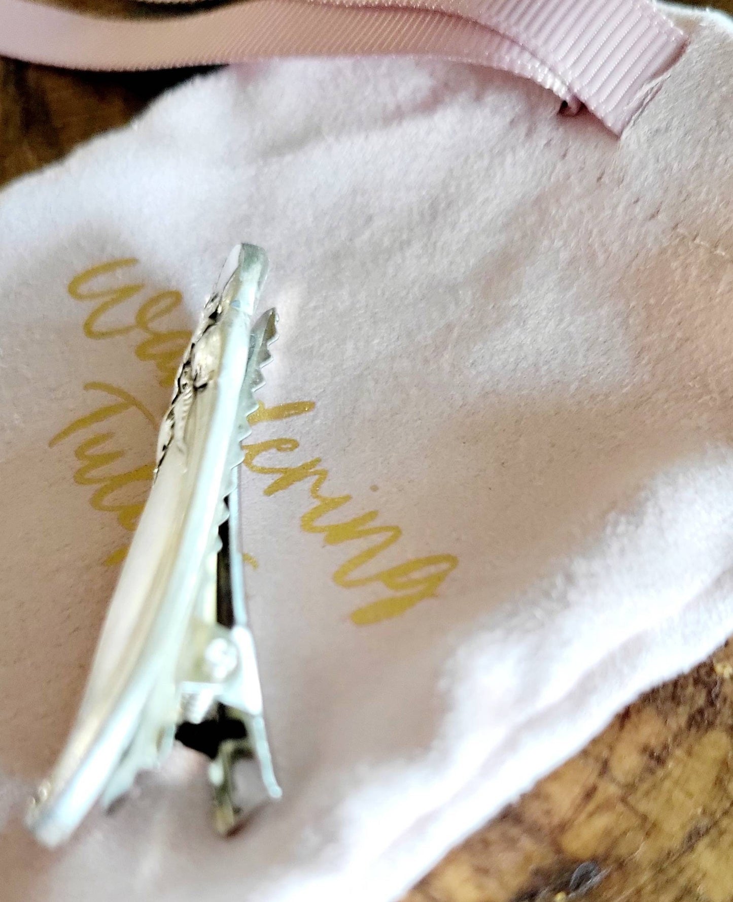 Vintage silver plated upcycled hair clip,unique gift for daughter,gift for vintage lover,gift for mom,gift for wife,hairdresser gift