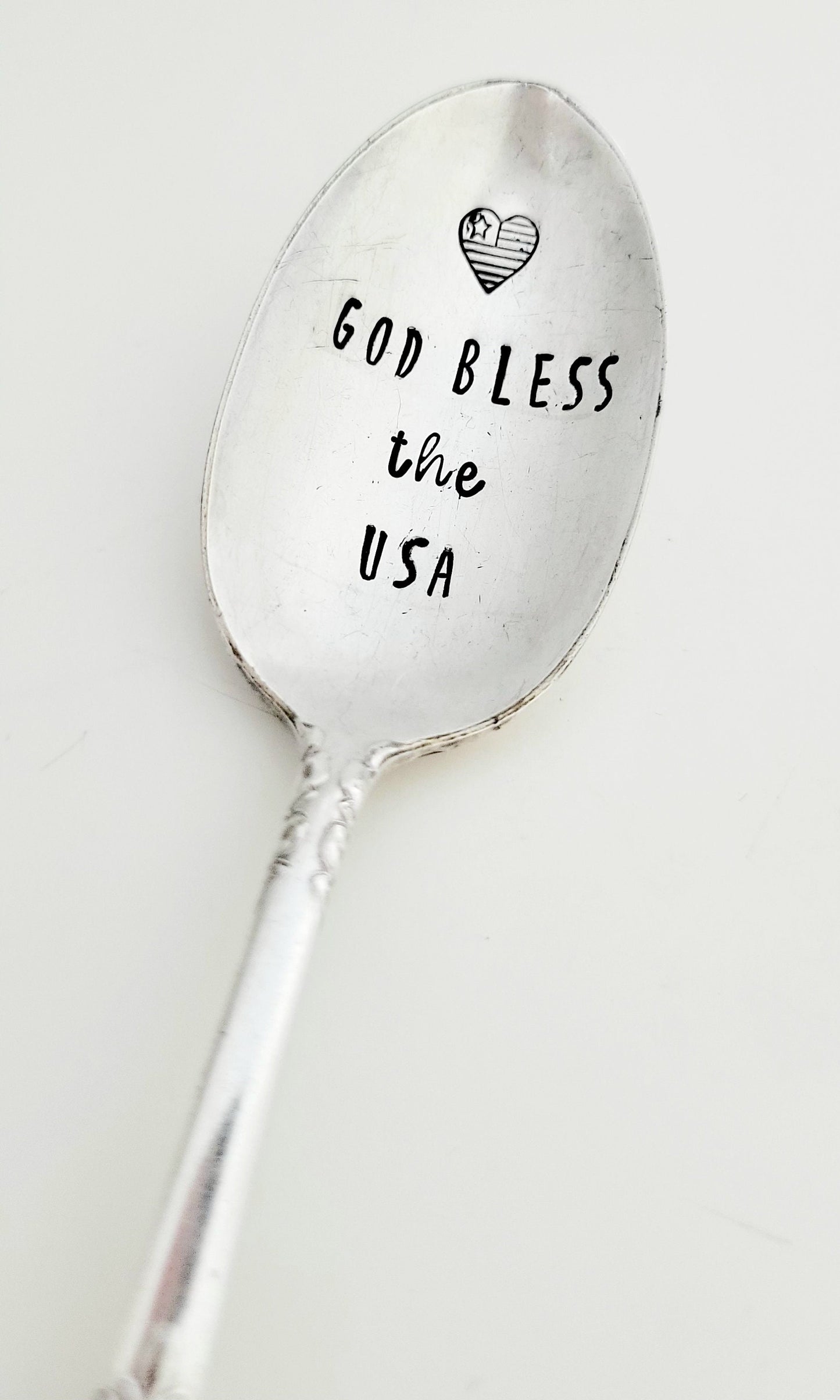 Vintage Set of silver plated spoons,USA,Freedom isn't Free,God bless the USA,patriotic gift,gift for military,military gift,gift for service